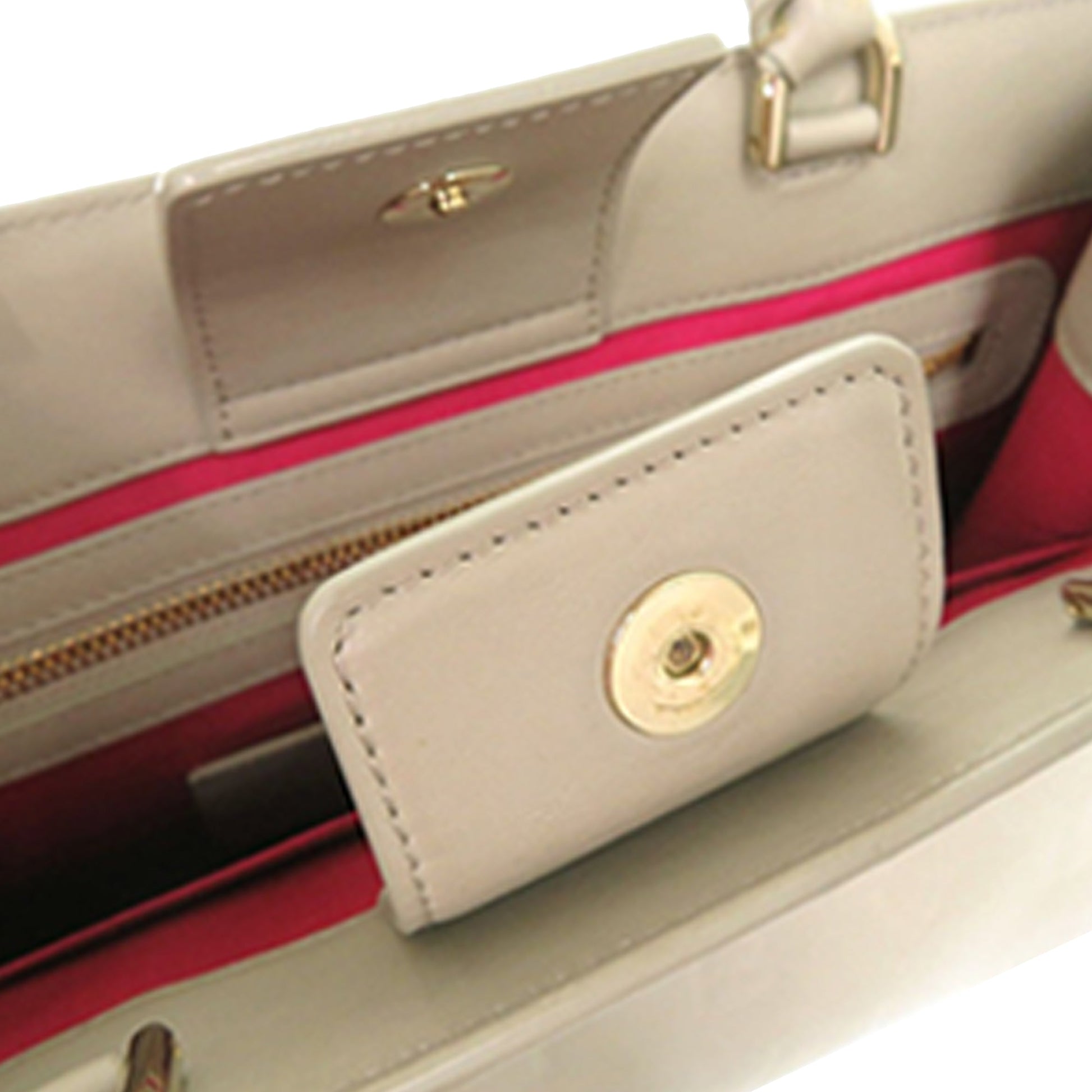 Bvlgari Embossed Leather Logo Infinitum Tote