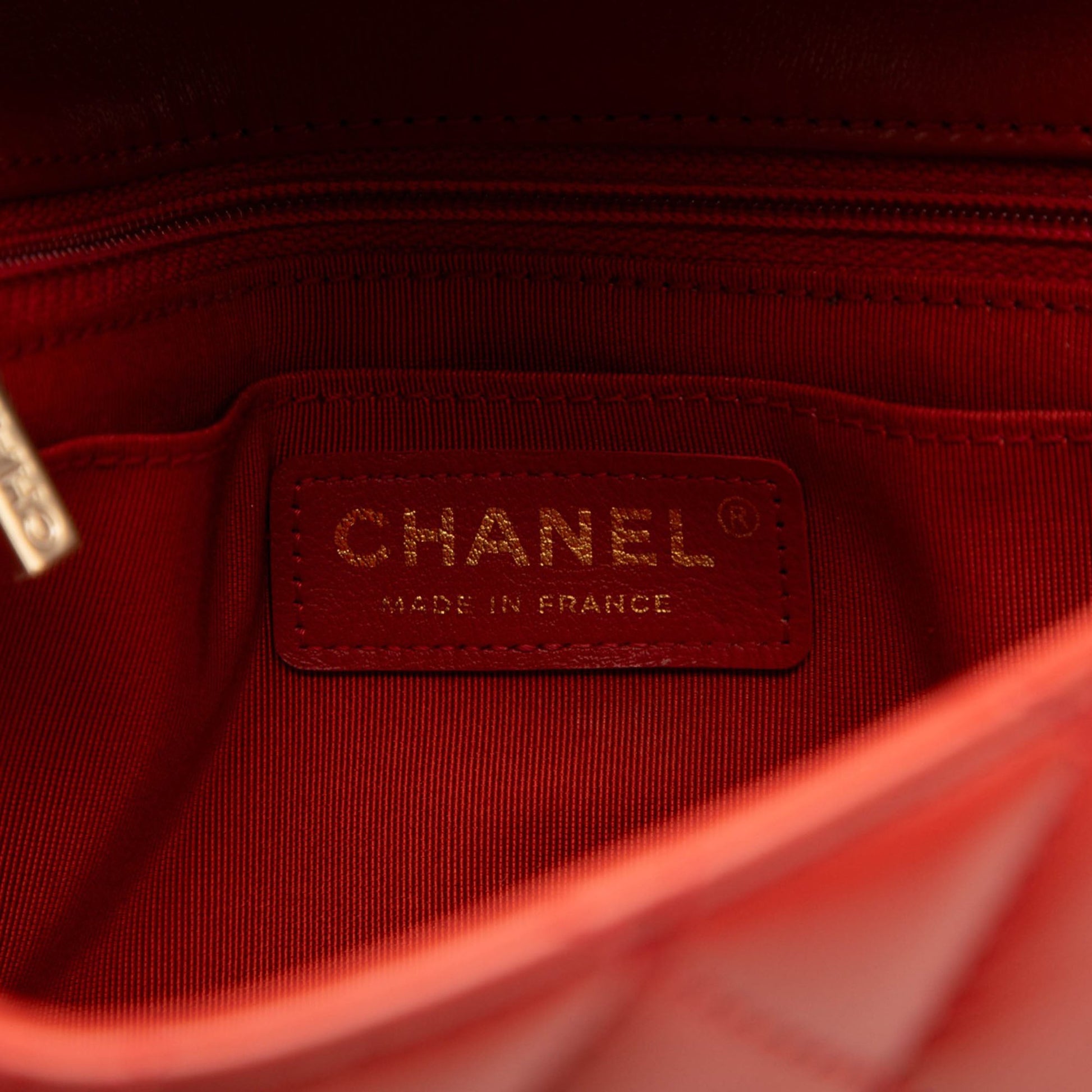 Chanel CC Quilted Calfskin Ruffle Strap Flap