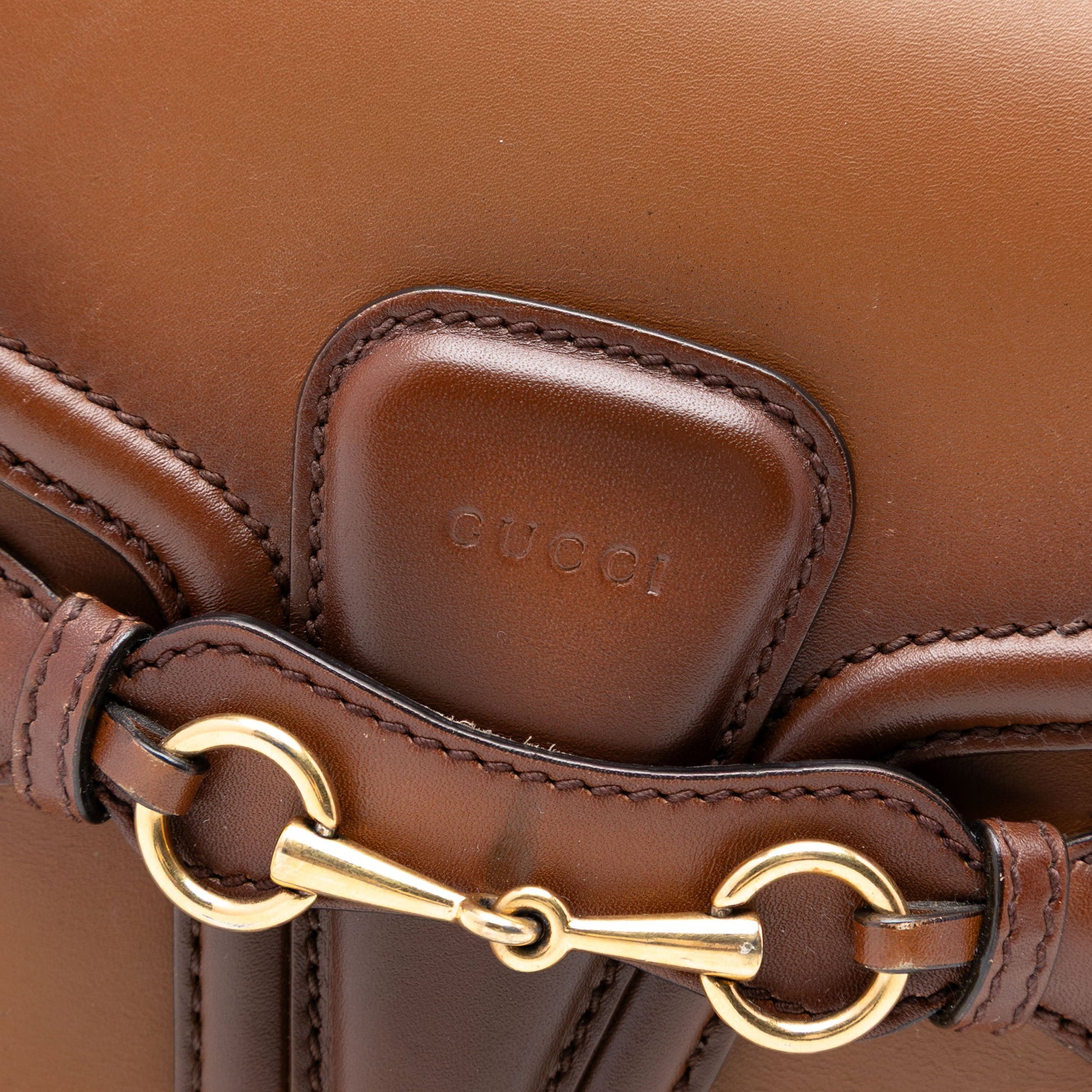 Gucci Medium Leather Lady Web Crossbody