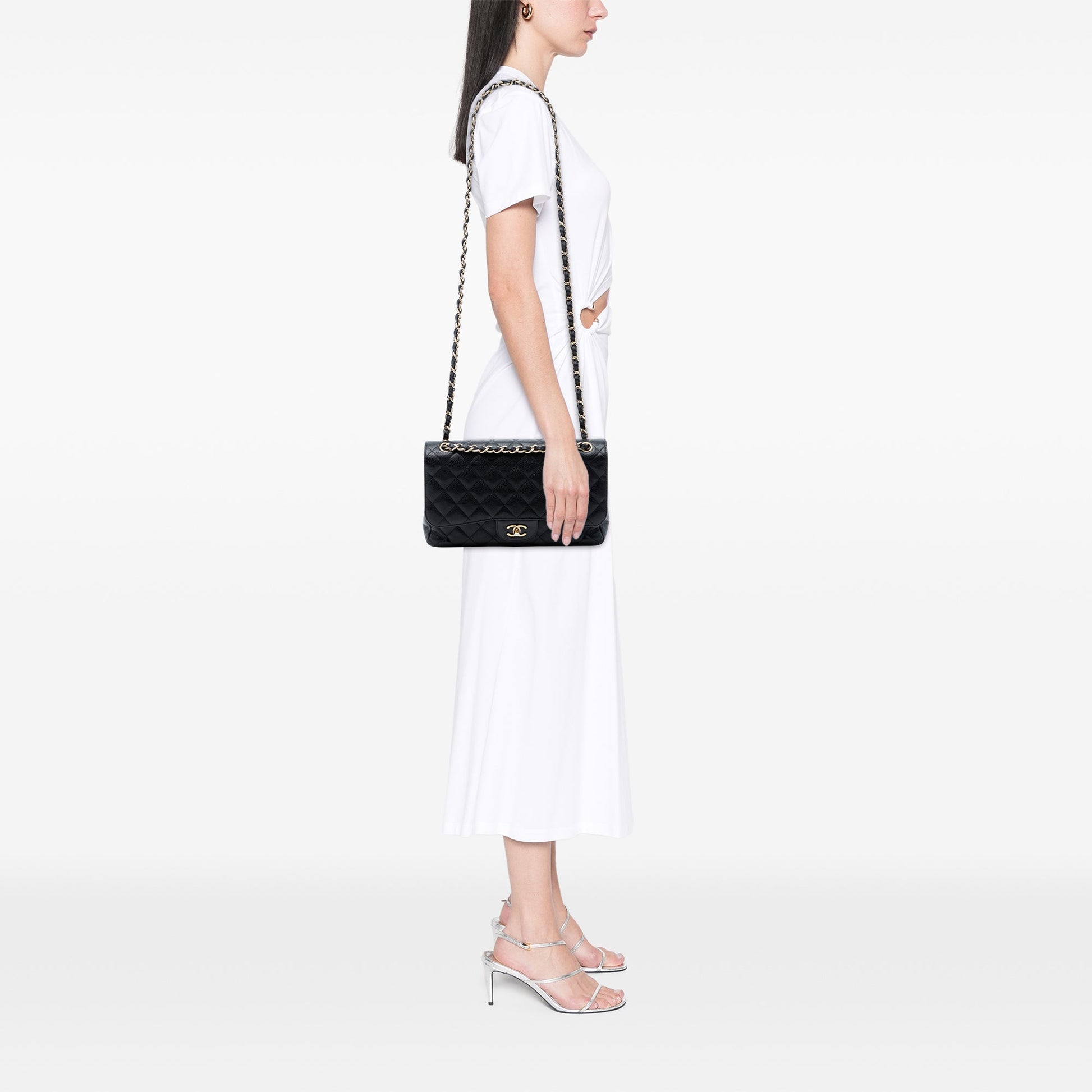 Chanel Jumbo Classic Caviar Double Flap