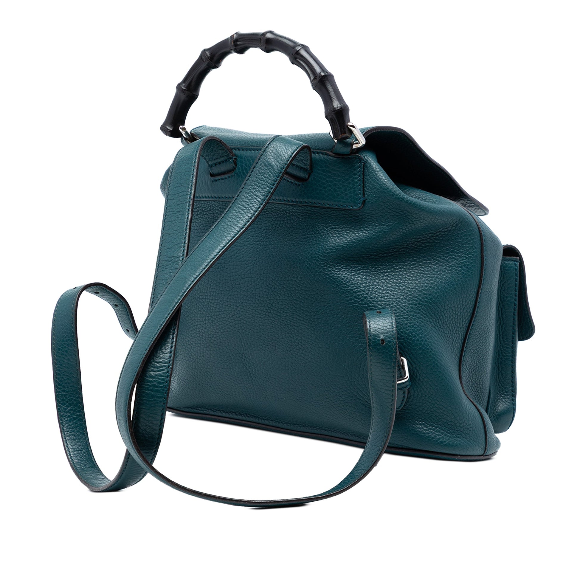 Leather Bamboo Tassel Backpack