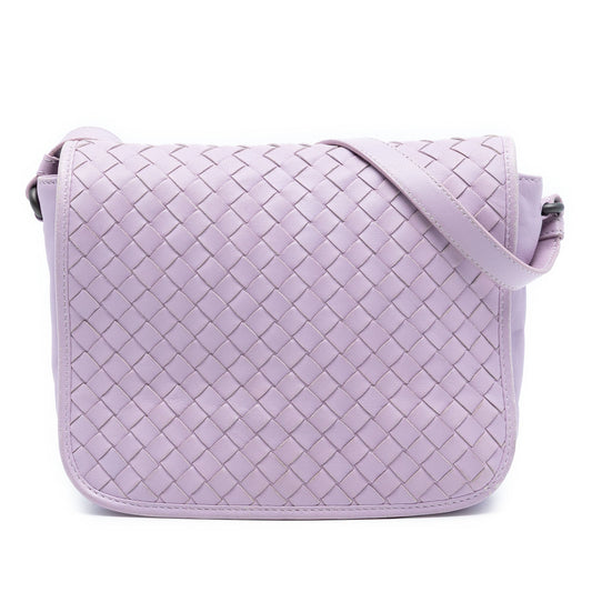 Bottega Veneta Nappa Intrecciato Flap Crossbody