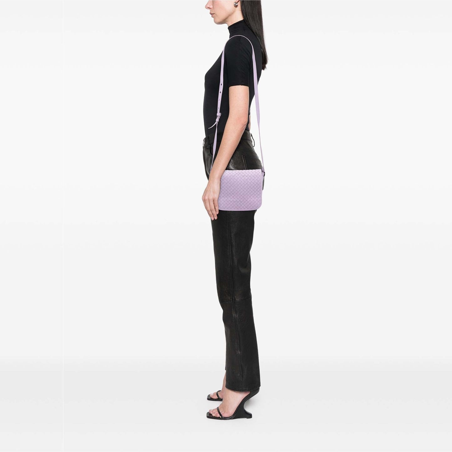 Bottega Veneta Nappa Intrecciato Flap Crossbody