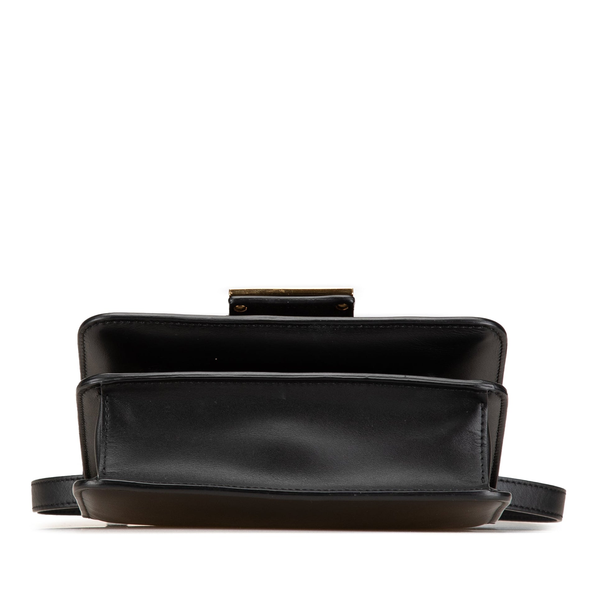 Fendi Leather Crystal Fab Crossbody