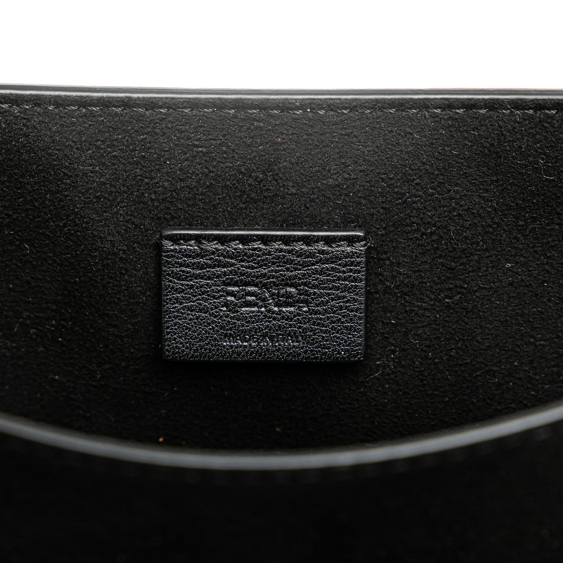 Fendi Leather Crystal Fab Crossbody