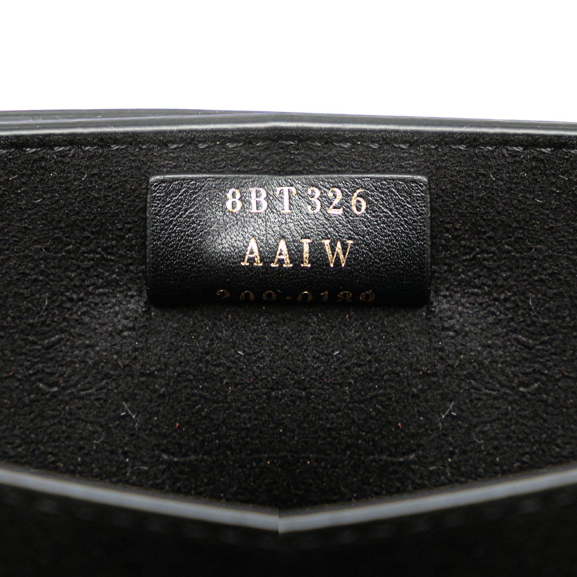 Fendi Leather Crystal Fab Crossbody