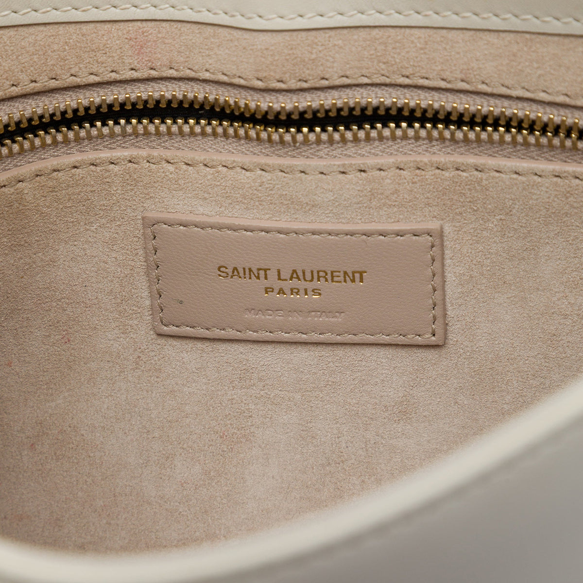 Saint Laurent Smooth Calfskin Le 5 a 7 — White
