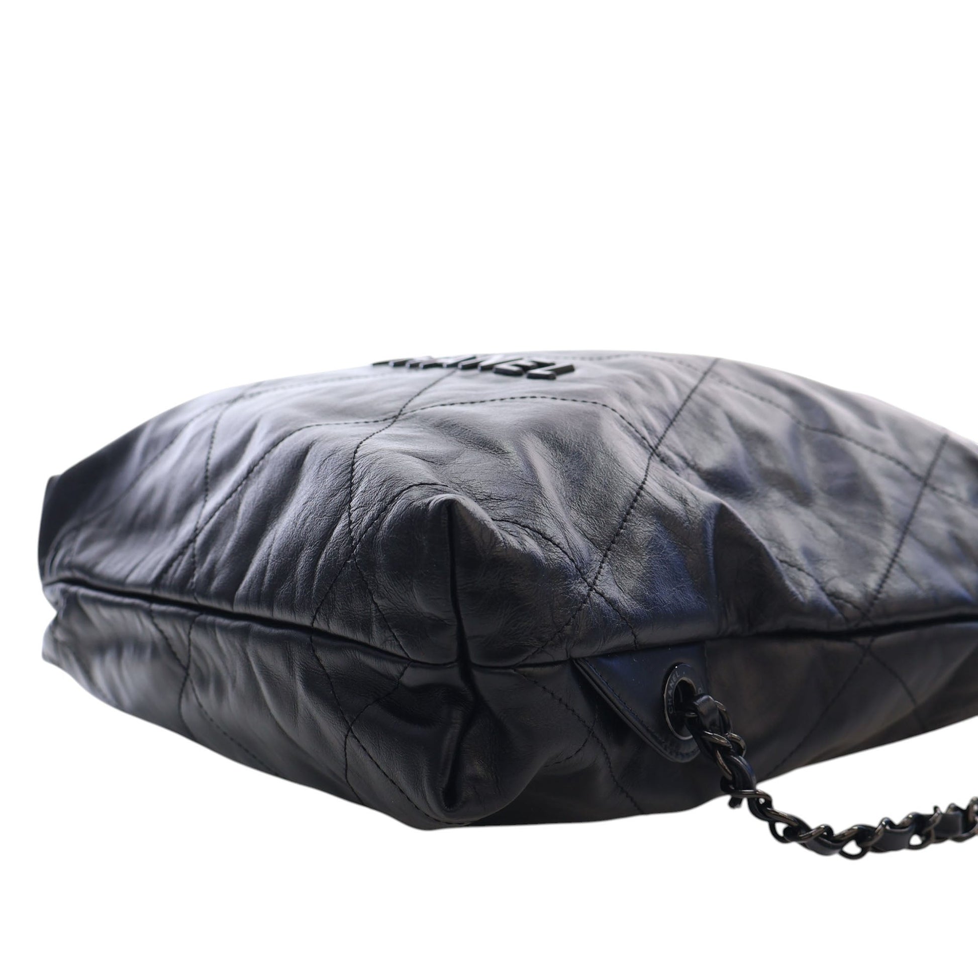 Chanel Large Quilted Shiny Calfskin 22 Backpack