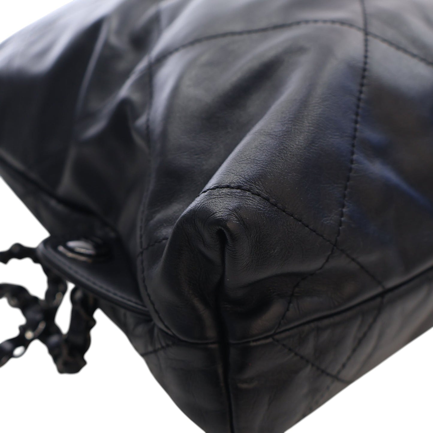 Chanel Large Quilted Shiny Calfskin 22 Backpack