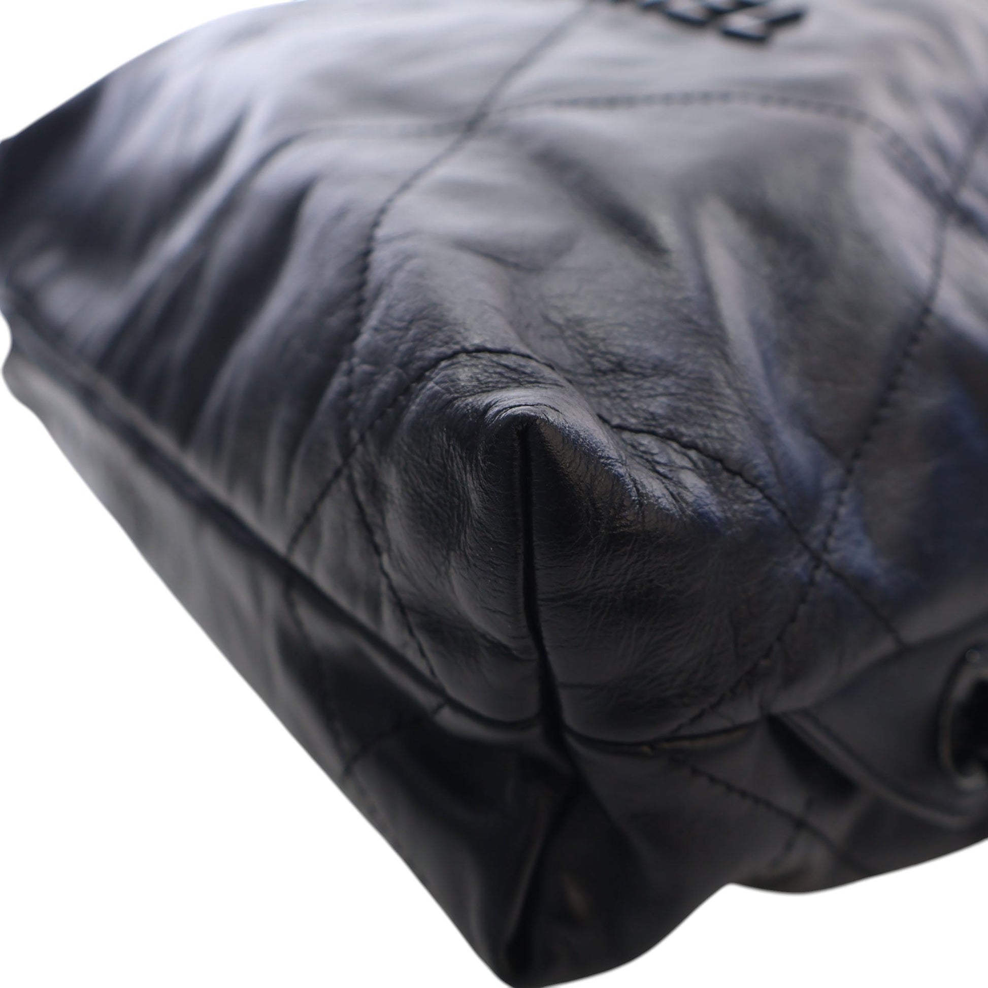Chanel Large Quilted Shiny Calfskin 22 Backpack