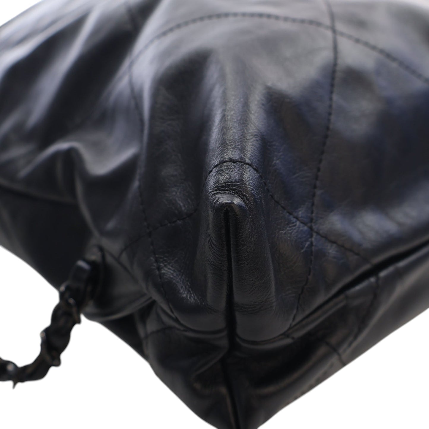 Chanel Large Quilted Shiny Calfskin 22 Backpack