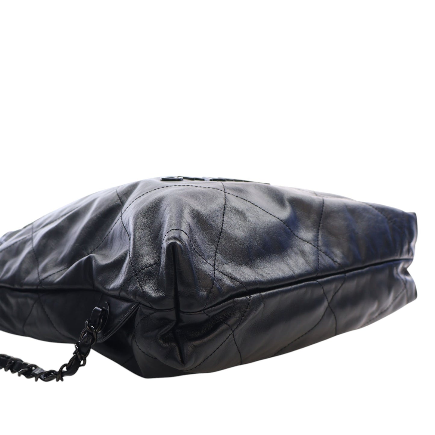 Chanel Large Quilted Shiny Calfskin 22 Backpack