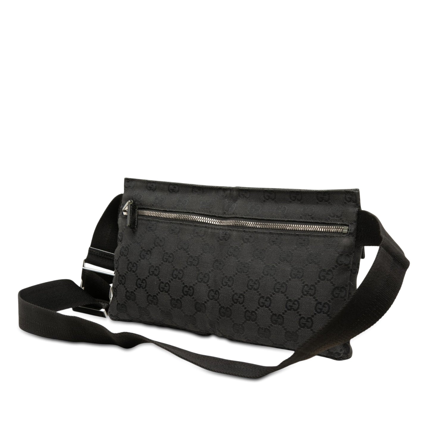 Gucci GG Canvas Double Pocket Belt Bag