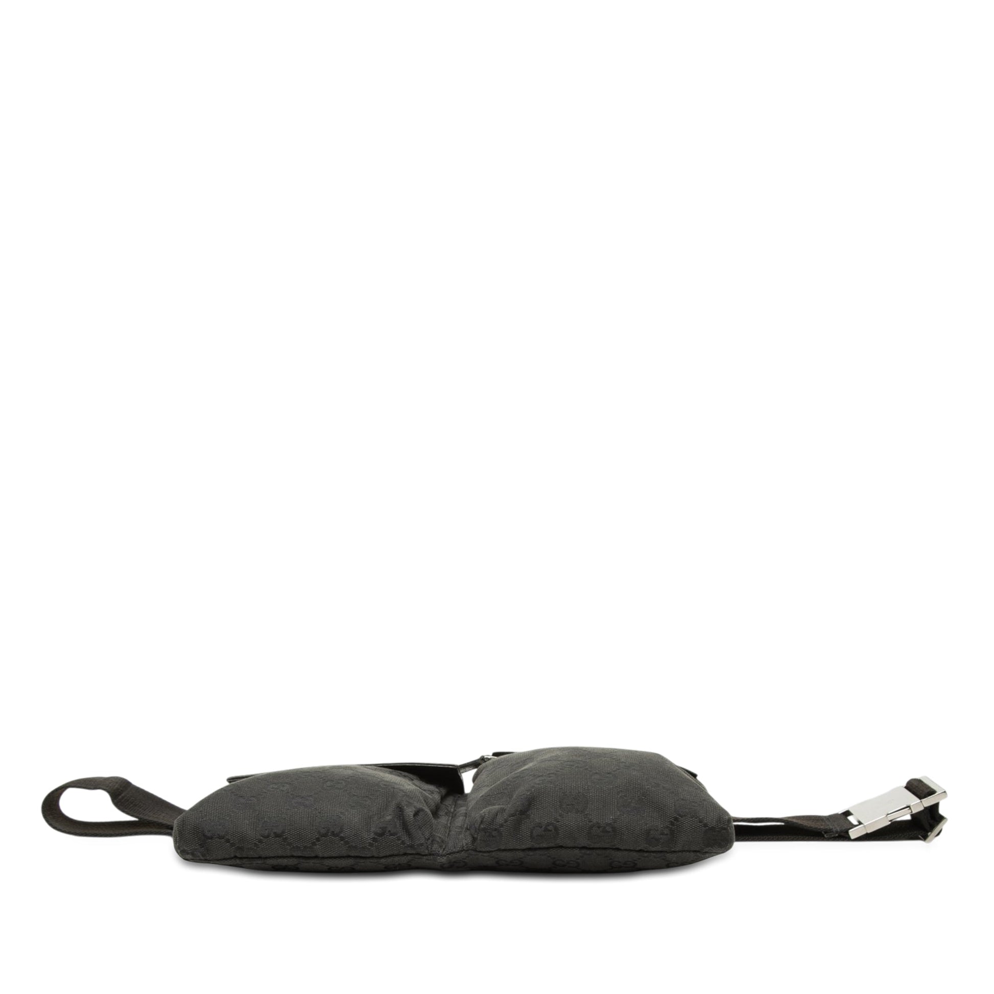 Gucci GG Canvas Double Pocket Belt Bag