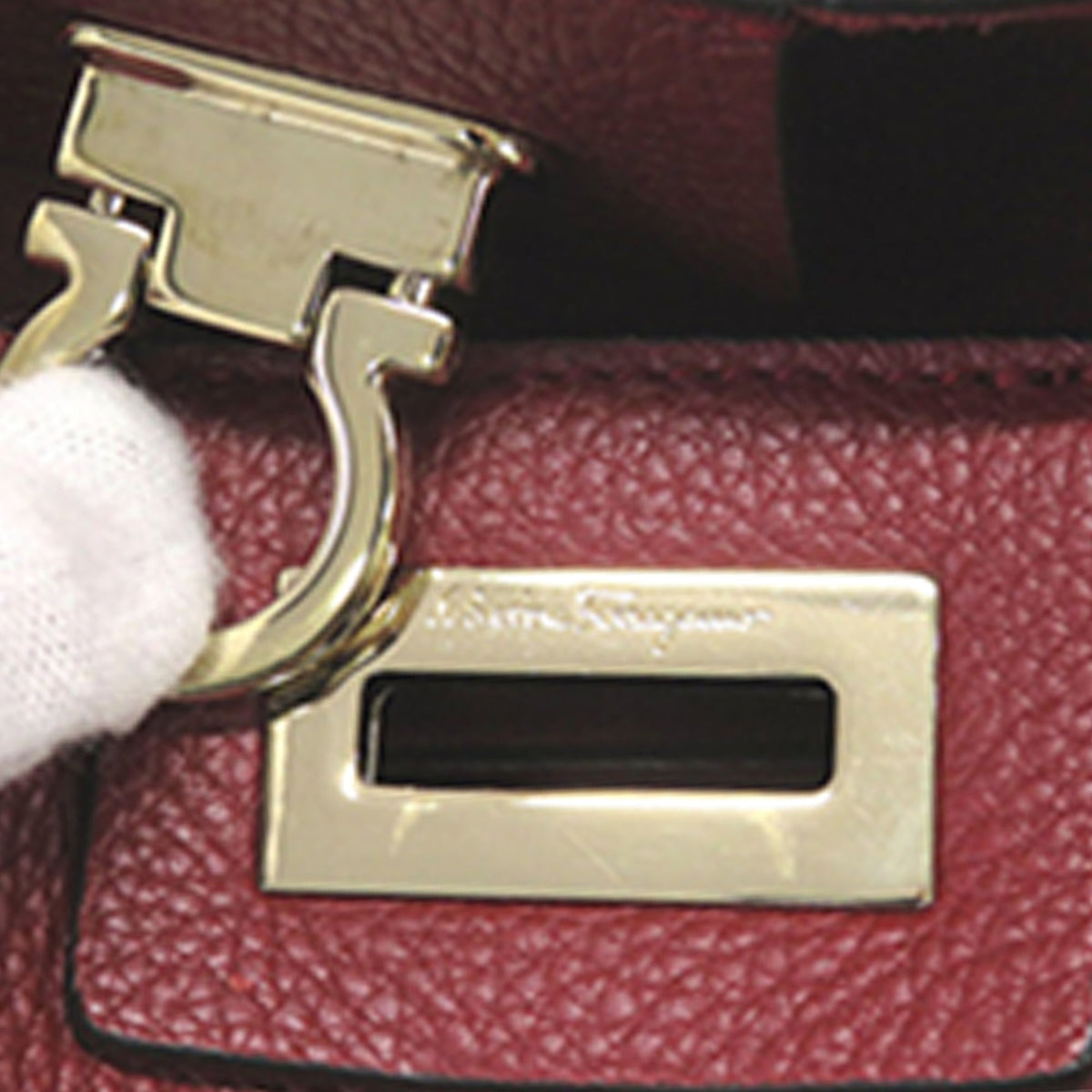 Ferragamo Leather Gancini Crossbody