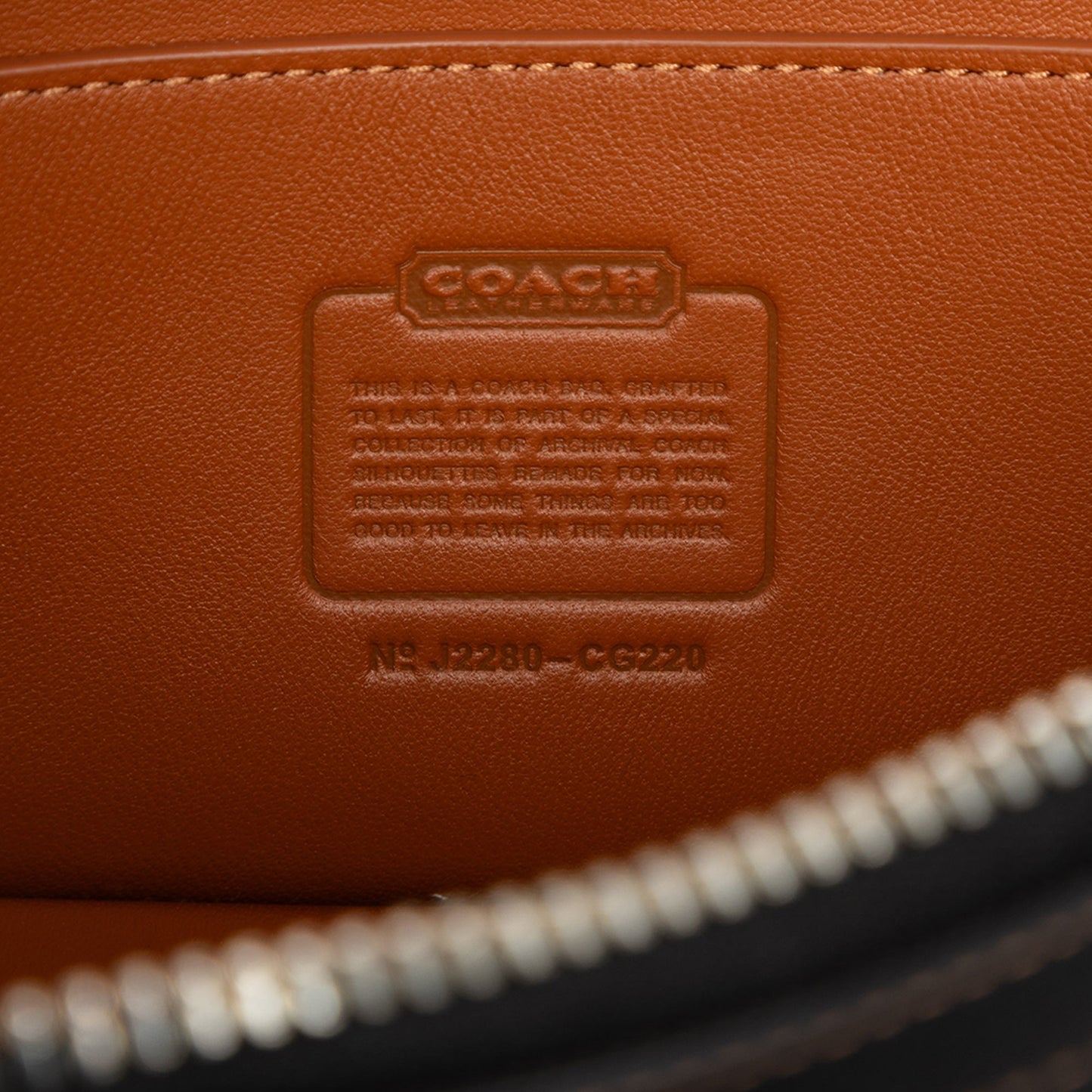 Coach Leather Trail Vanity Bag