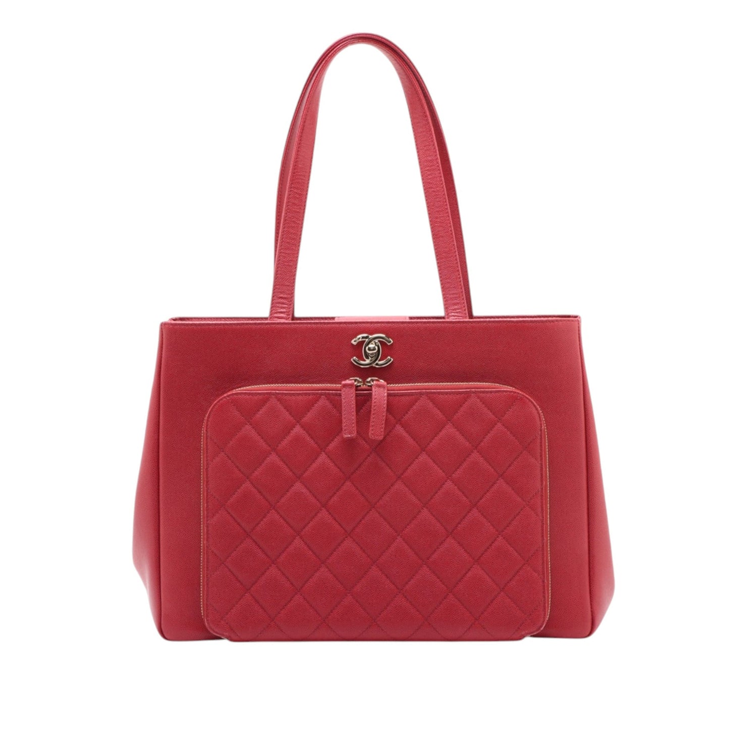 Chanel Quilted Caviar Business Affinity Shopping Tote