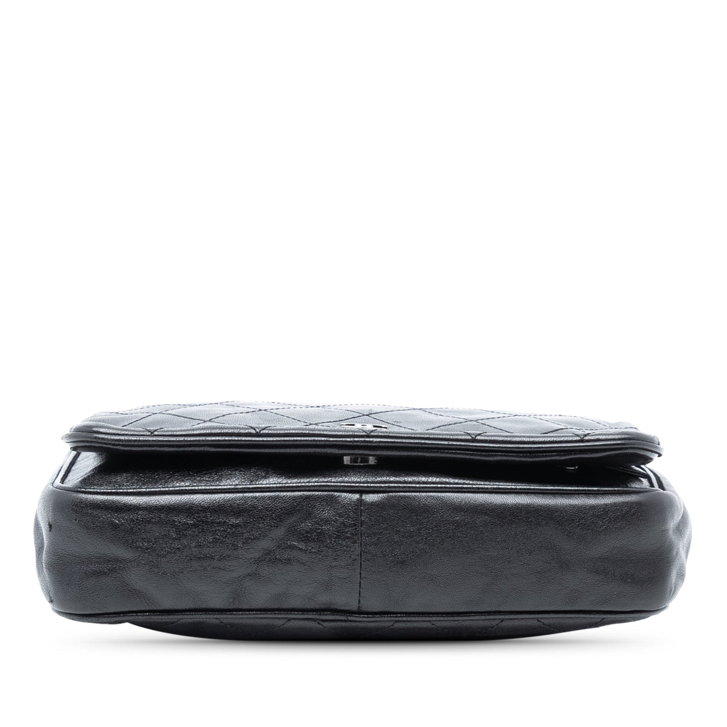 Chanel CC Quilted Lambskin Full Flap Wallet on Chain