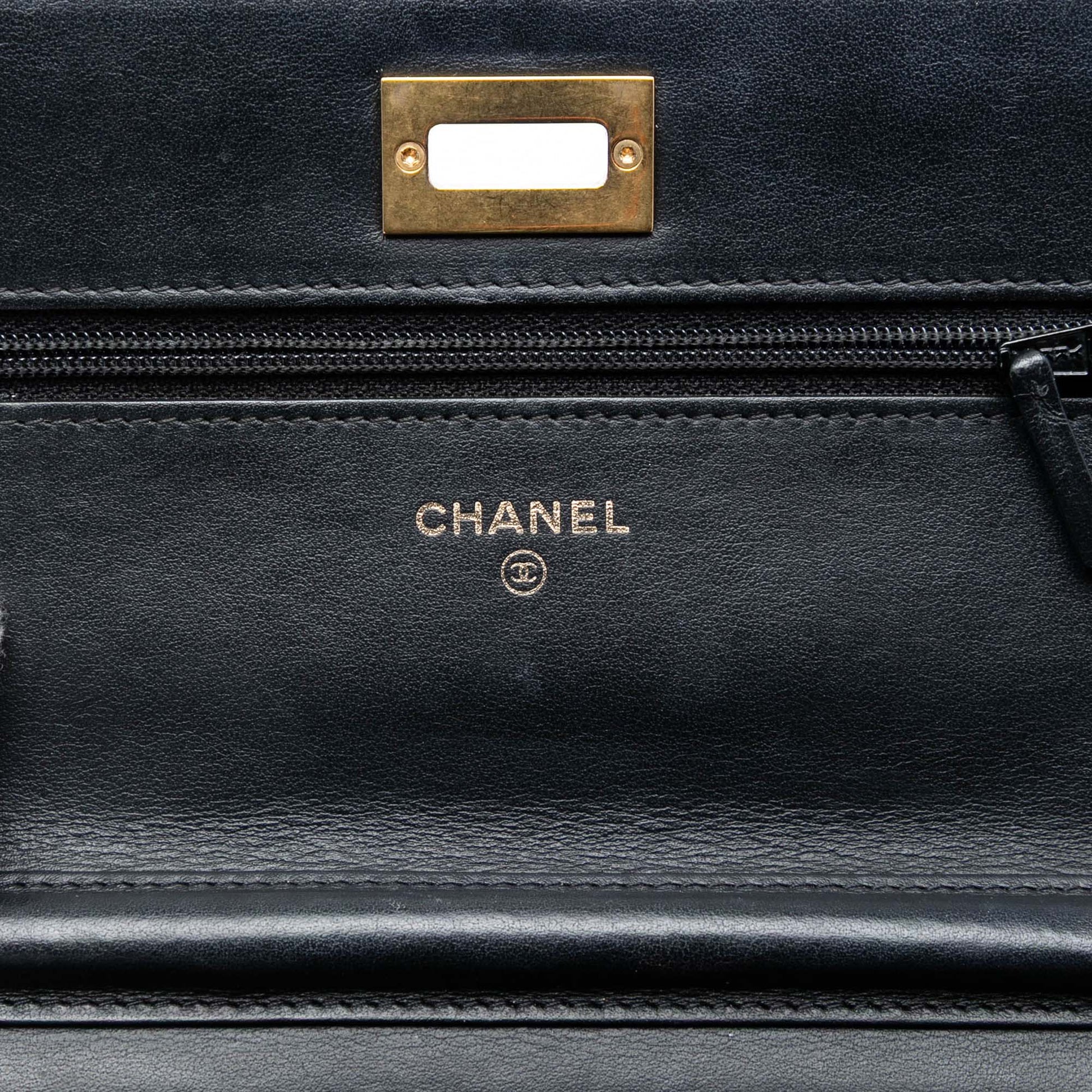 Chanel Quilted Aged Calfskin Reissue 2.55 Wallet on Chain
