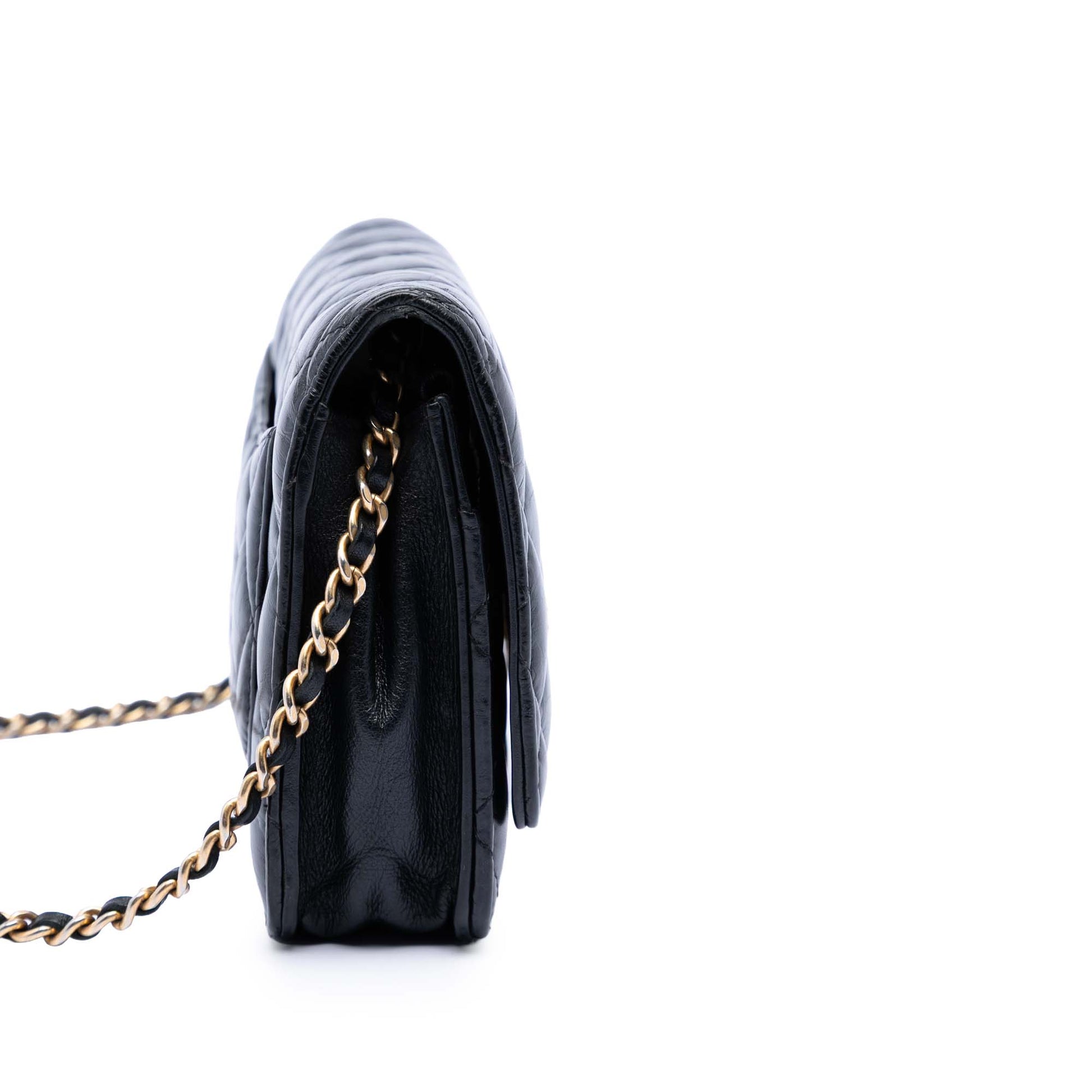Chanel Quilted Aged Calfskin Reissue 2.55 Wallet on Chain