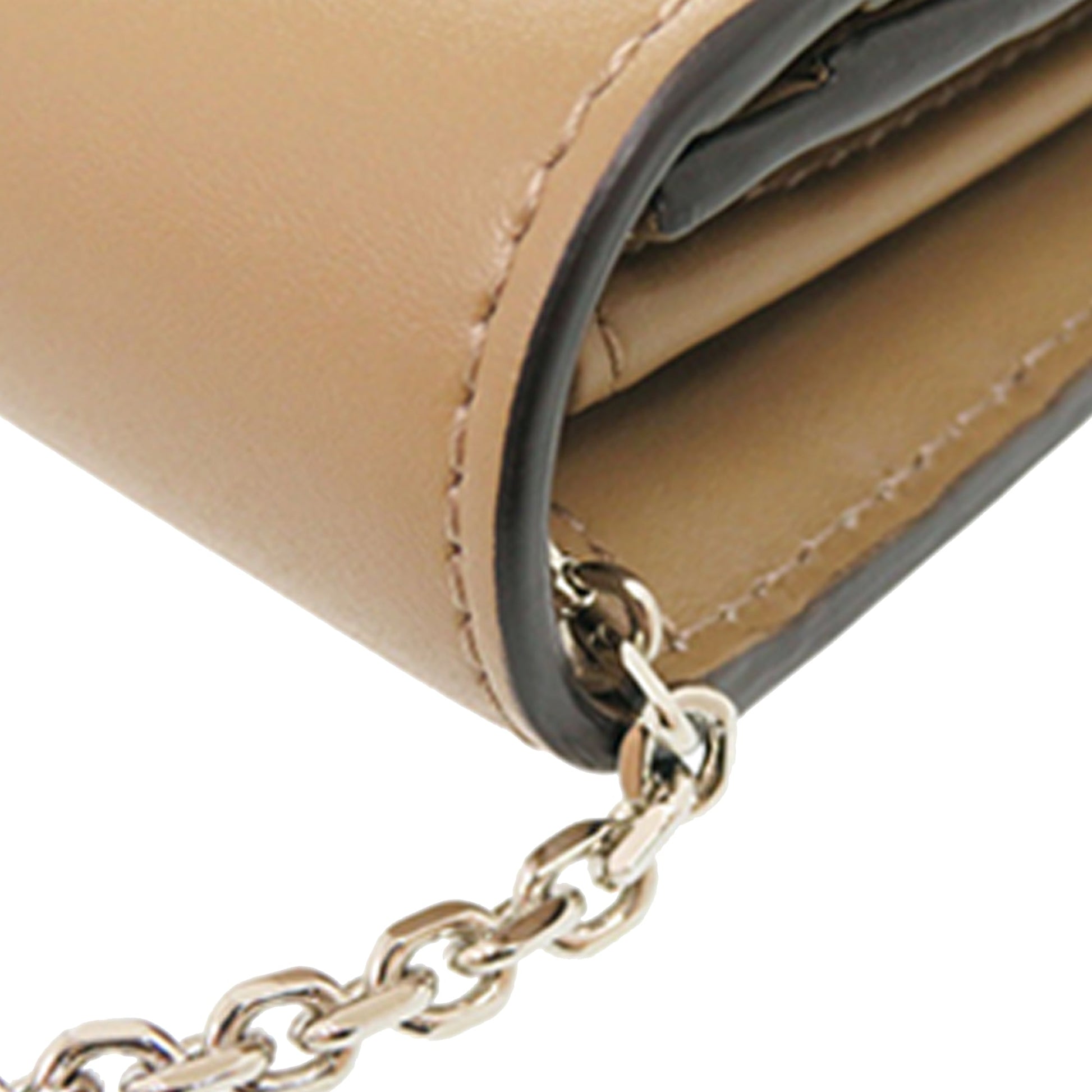 Fendi Vitello Liberty Studded Continental Wallet with Chain