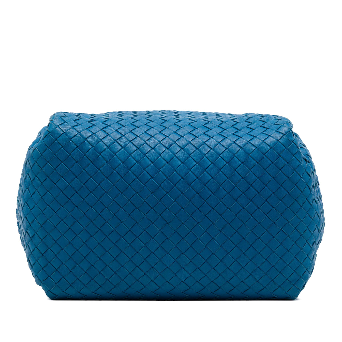 Bottega Veneta Nappa Intrecciato Parachute Tote — Blue