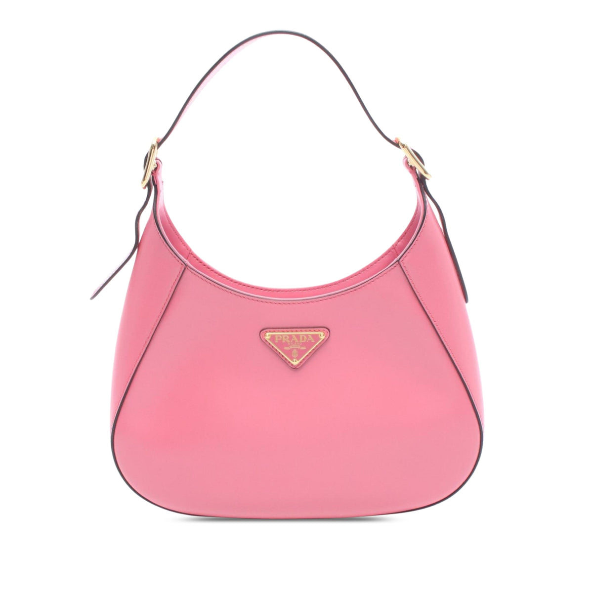 Prada Spazzolato Leather Cleo Shoulder Bag