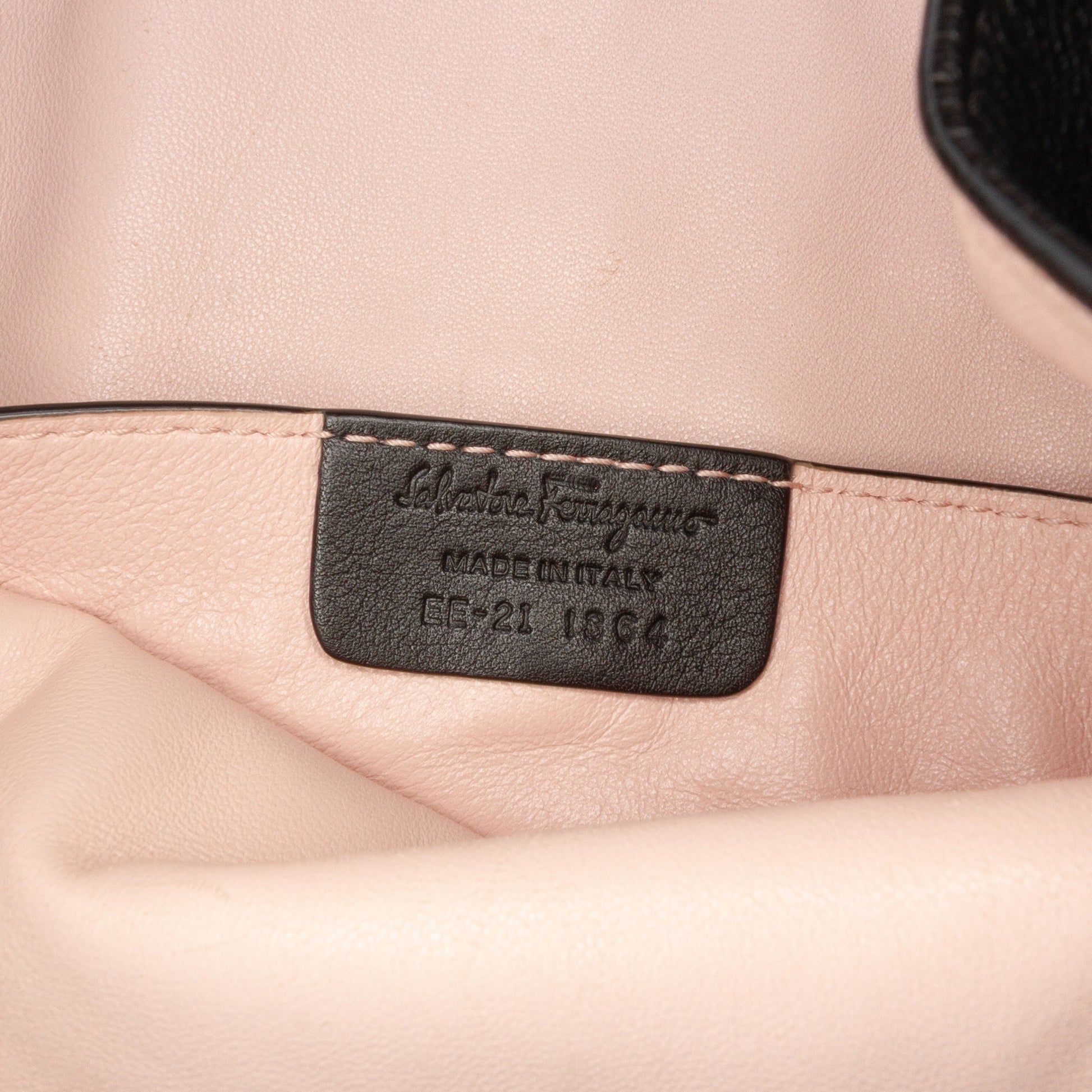 Ferragamo Gancini Embossed Calfskin Trifolio Tote