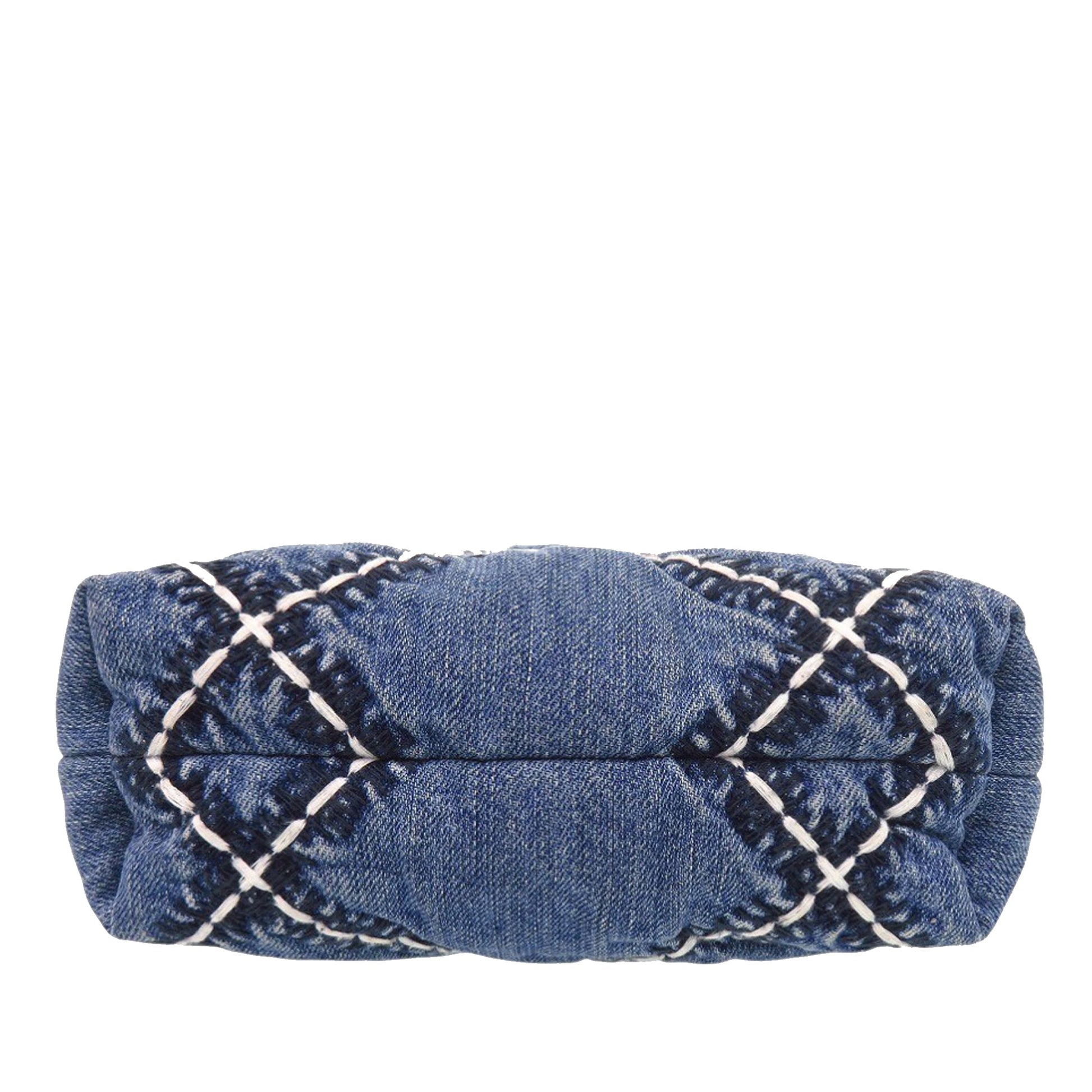 Chanel Mini Denim Stitched 22 Handbag