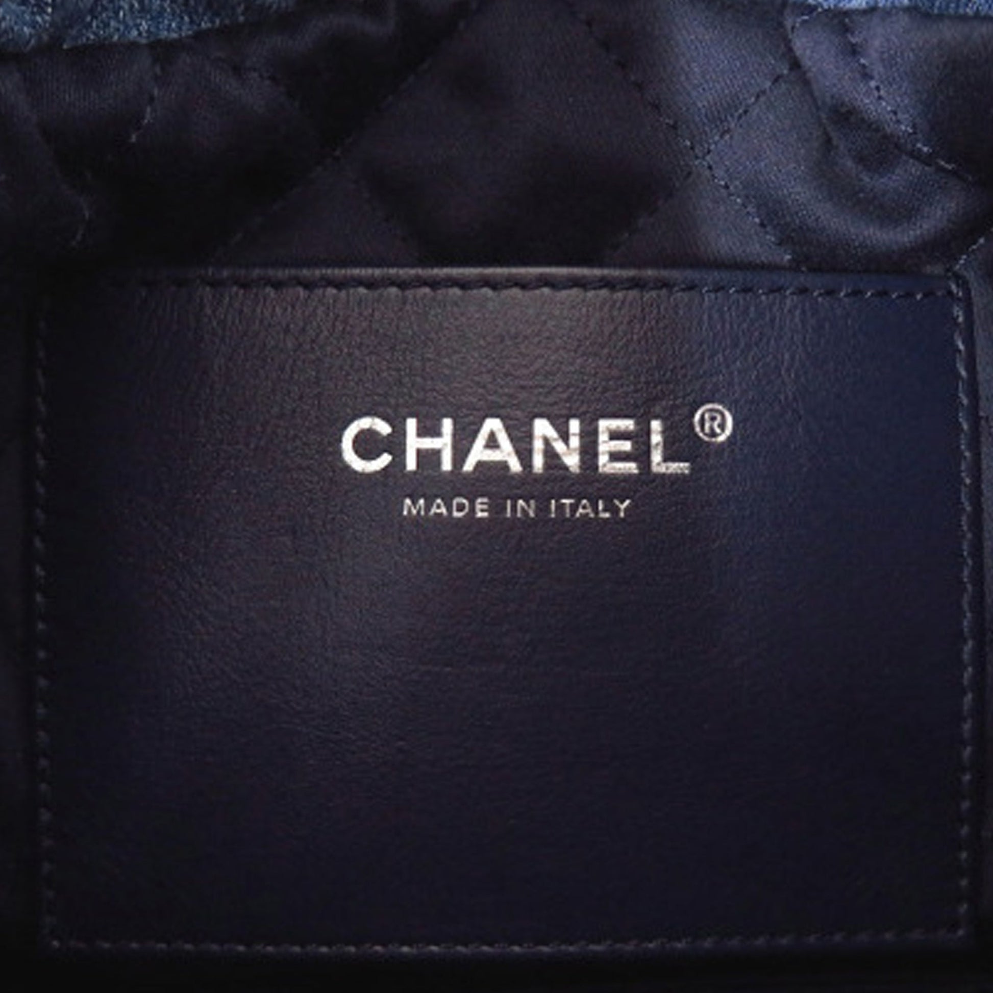 Chanel Mini Denim Stitched 22 Handbag