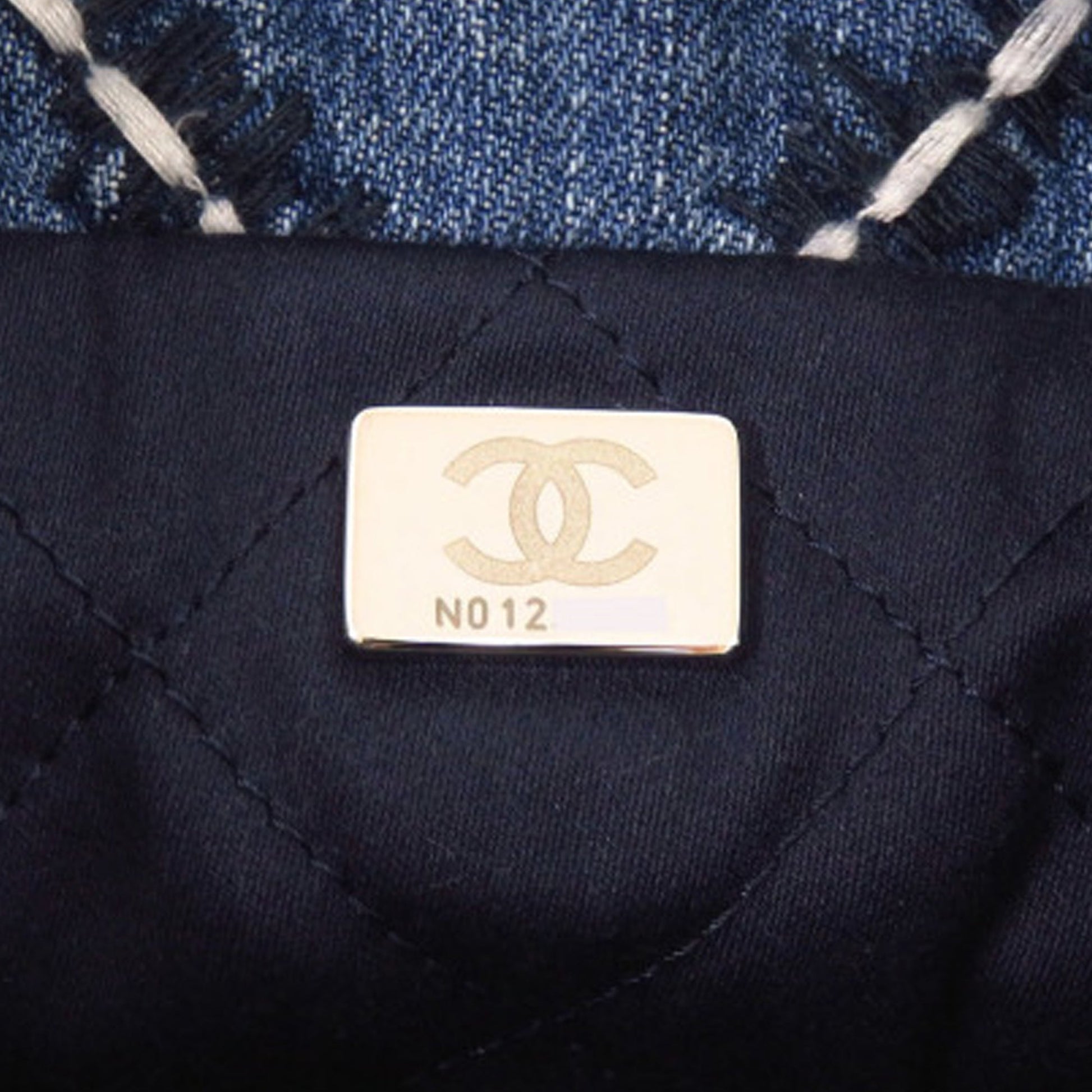 Chanel Mini Denim Stitched 22 Handbag