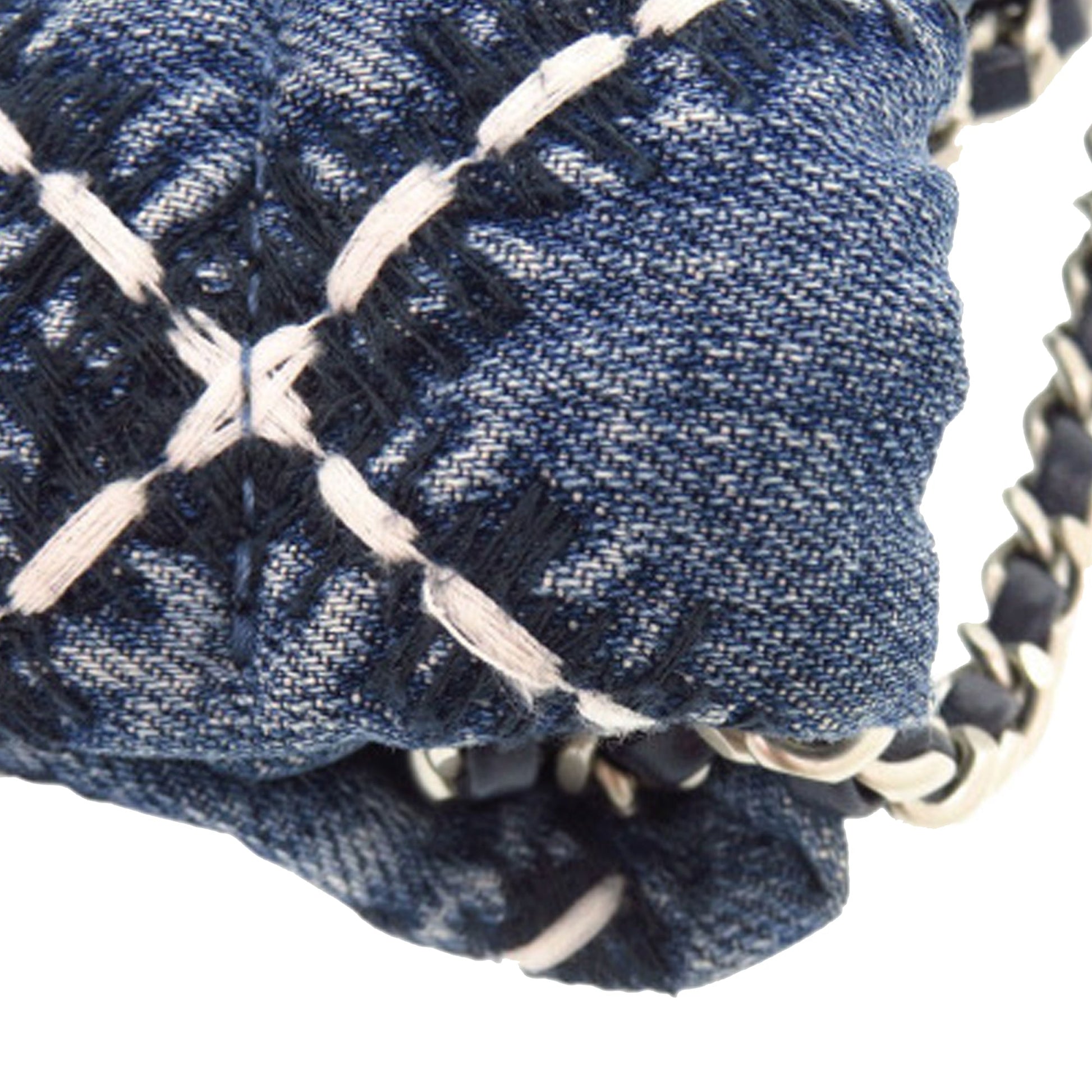Chanel Mini Denim Stitched 22 Handbag