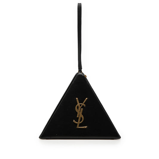 Saint Laurent Small Leather Pyramid Box Clutch