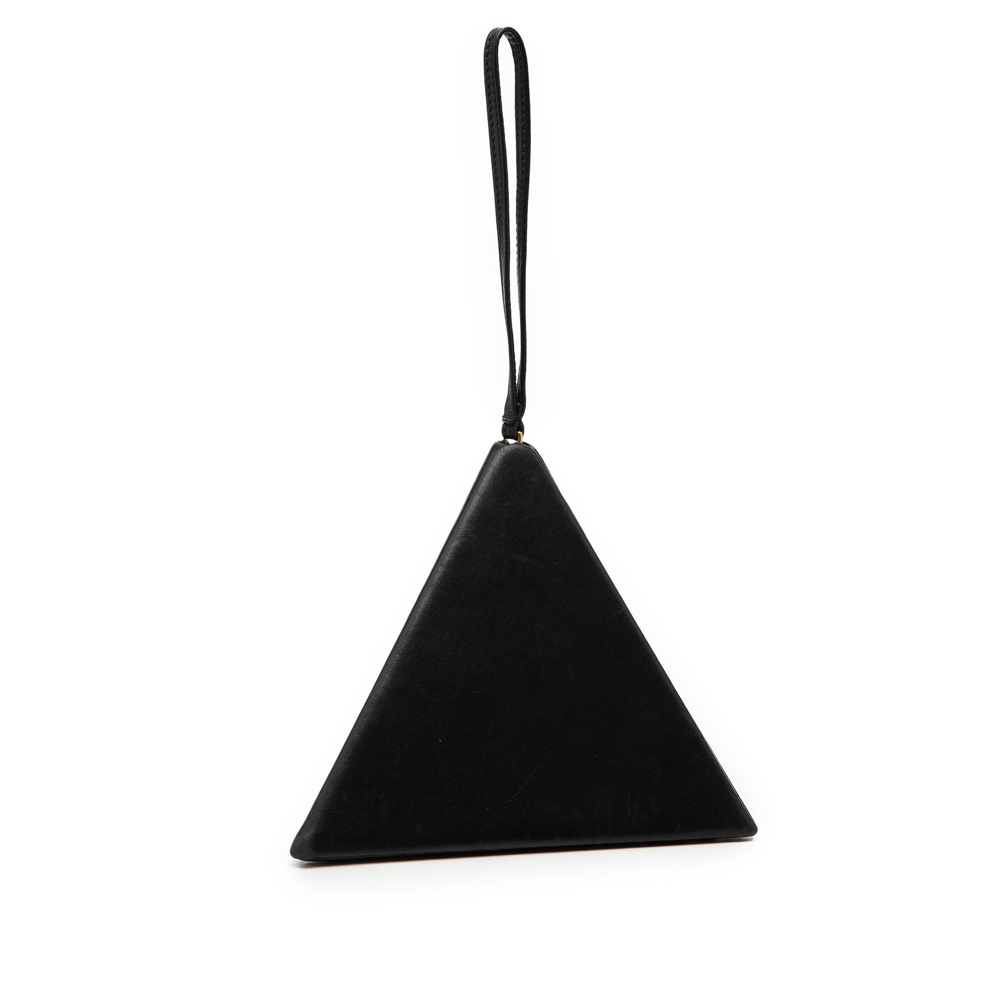 Saint Laurent Small Leather Pyramid Box Clutch