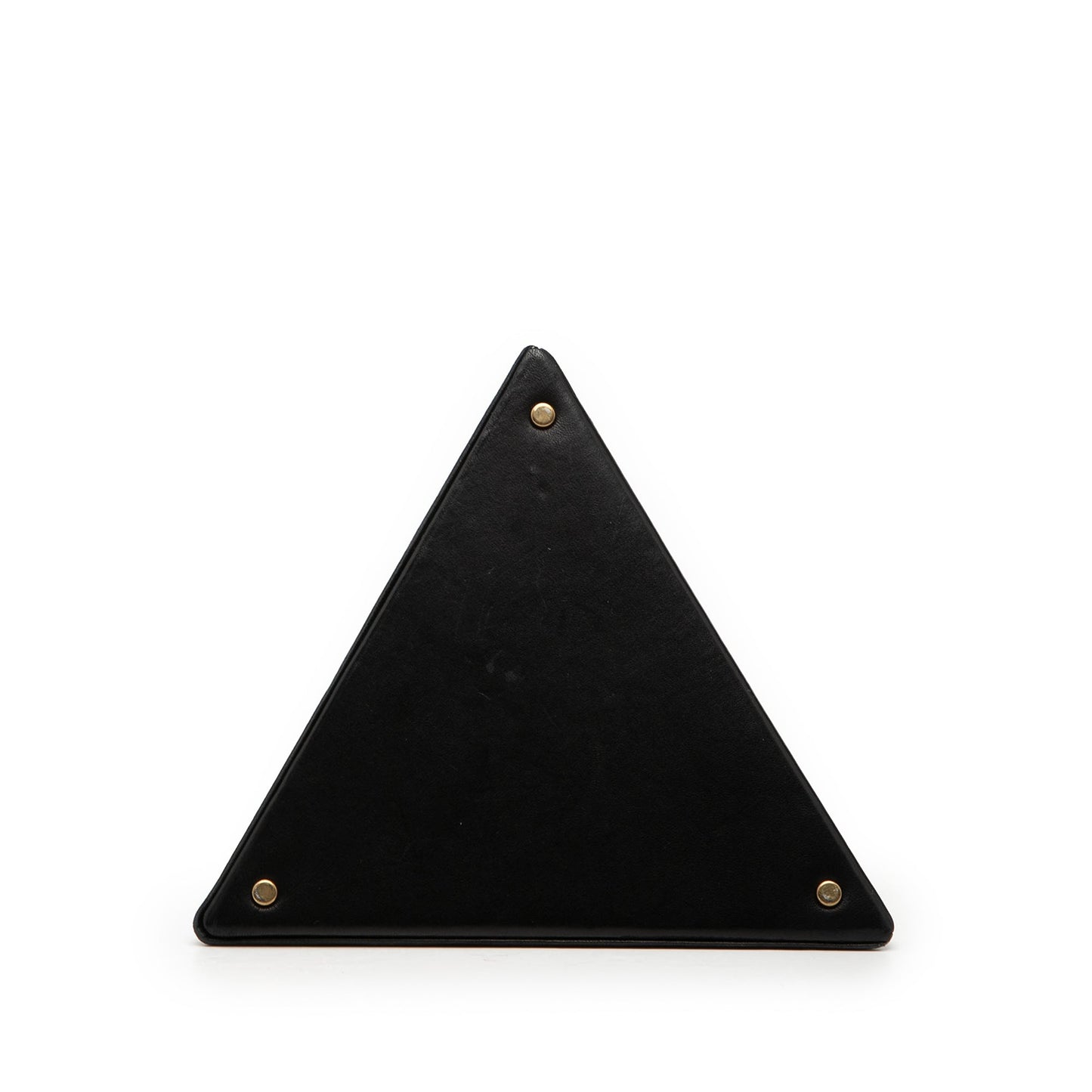 Saint Laurent Small Leather Pyramid Box Clutch