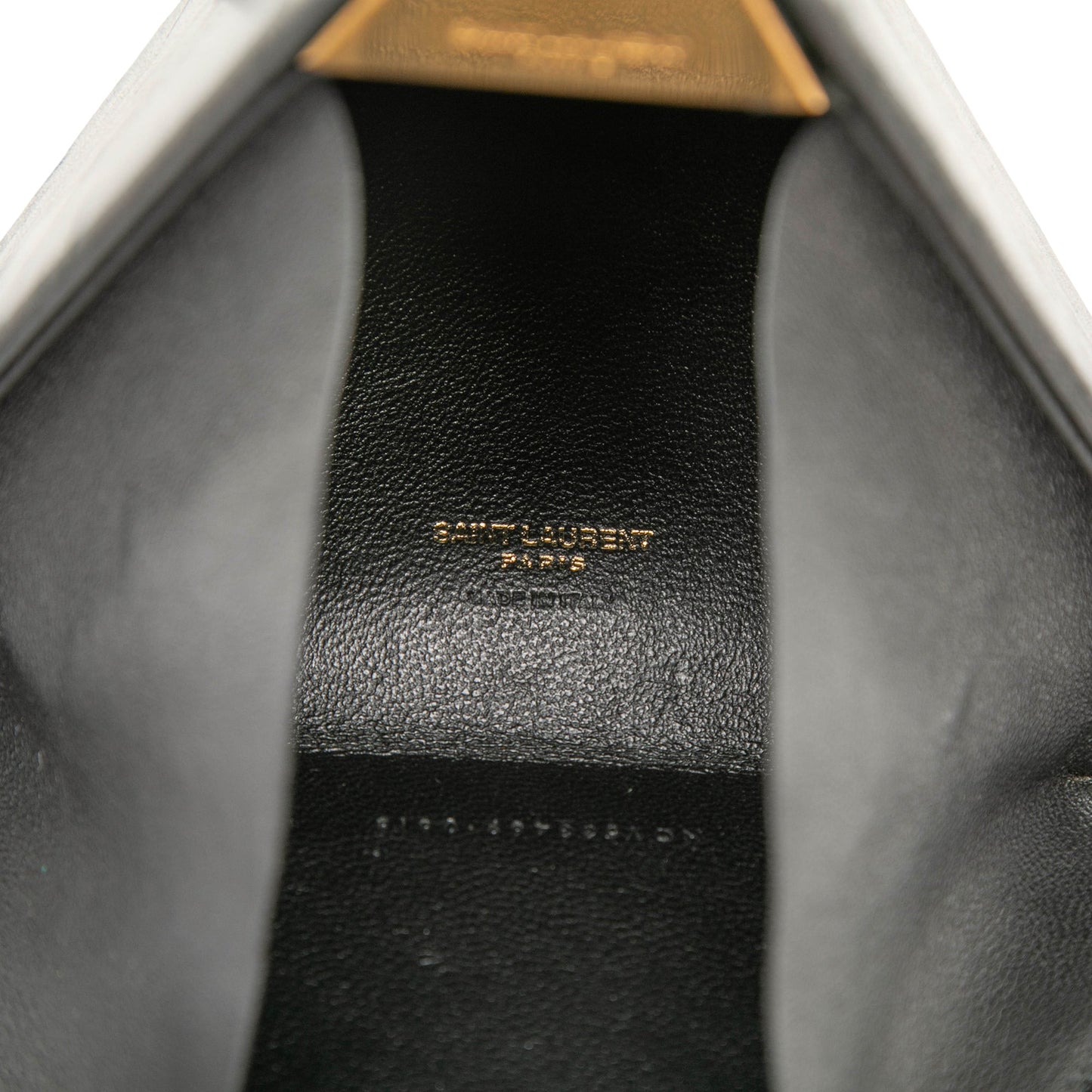 Saint Laurent Small Leather Pyramid Box Clutch