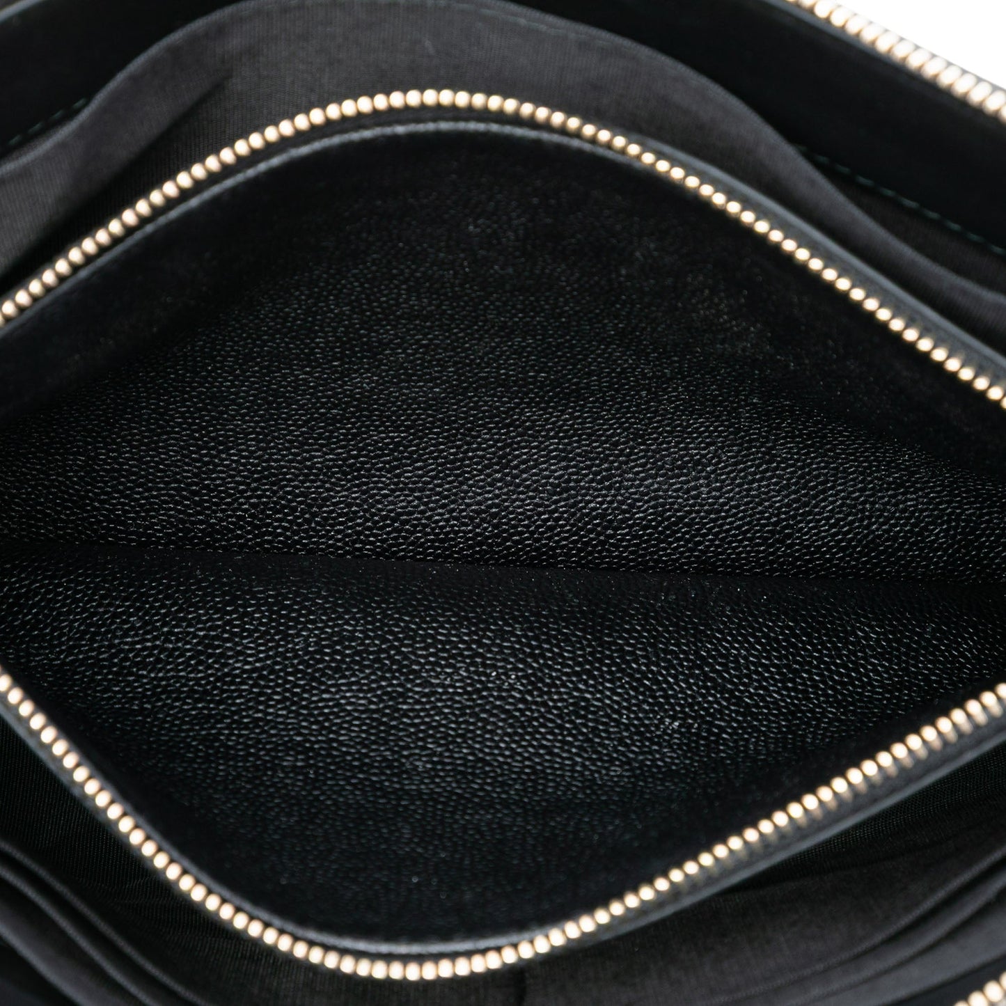 Quilted Caviar Boy O Case Zip Clutch