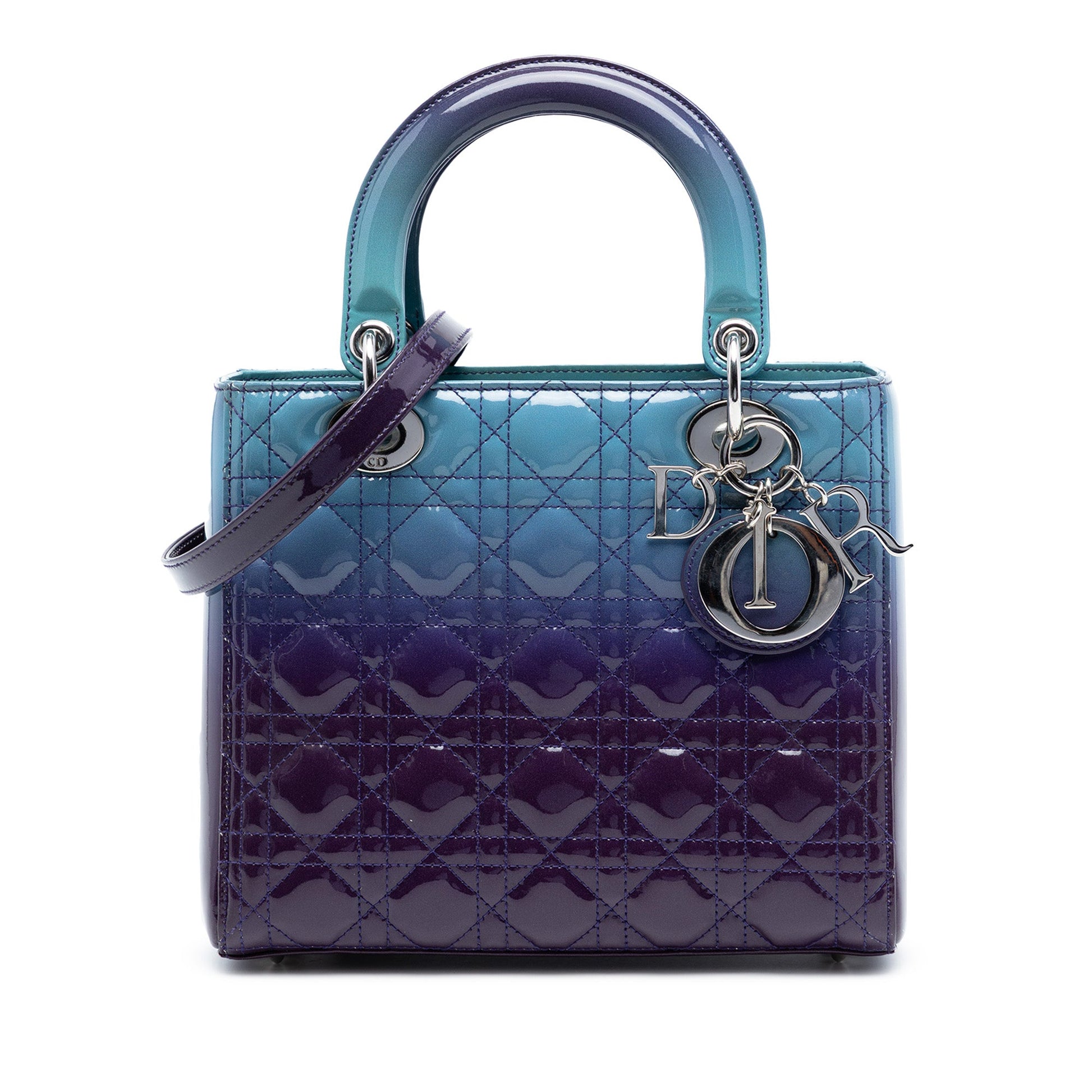 Dior Medium Ombre Patent Cannage Lady Dior