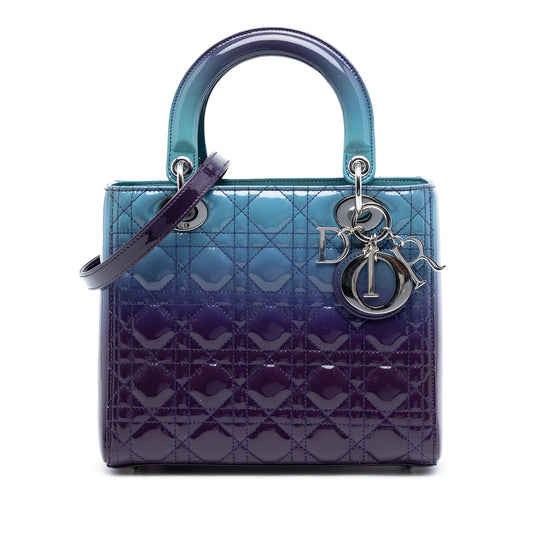 Dior Medium Ombre Patent Cannage Lady Dior