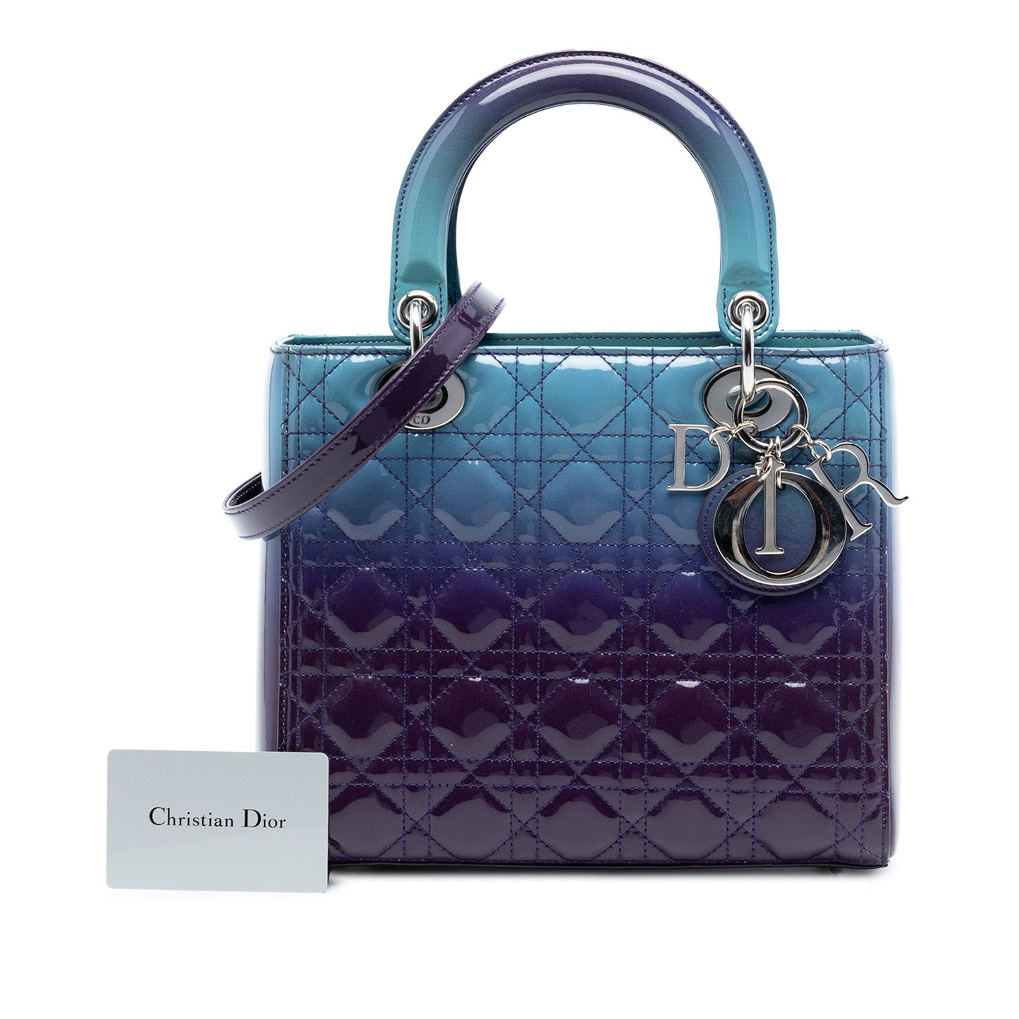 Dior Medium Ombre Patent Cannage Lady Dior
