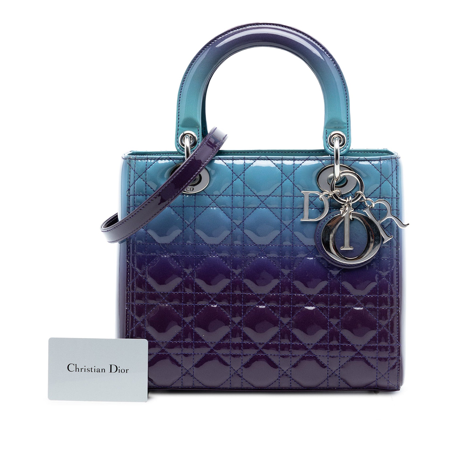 Dior Medium Ombre Patent Cannage Lady Dior