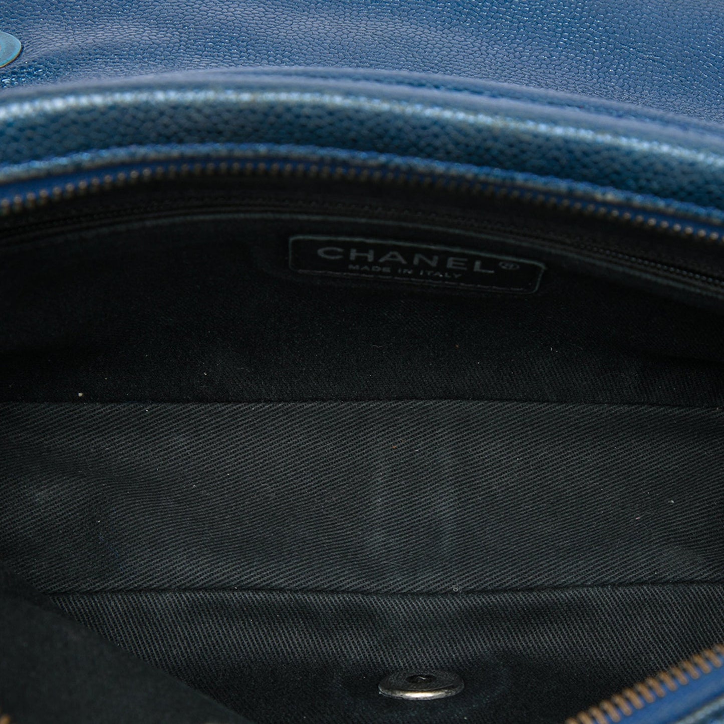 Chanel Medium Quilted Iridescent Caviar Easy Flap