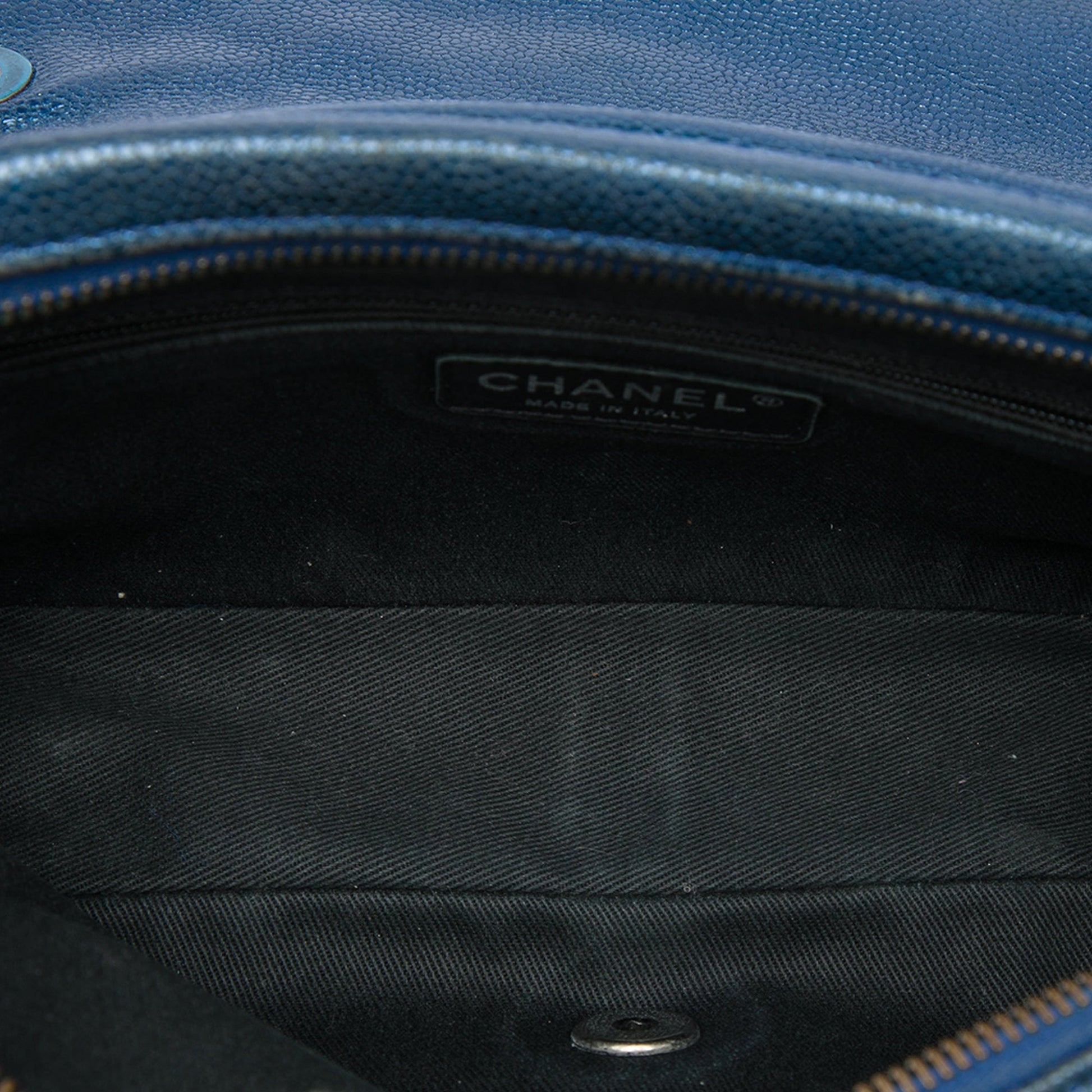 Chanel Medium Quilted Iridescent Caviar Easy Flap