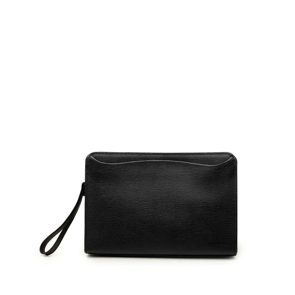 Burberry Leather Clutch — Black