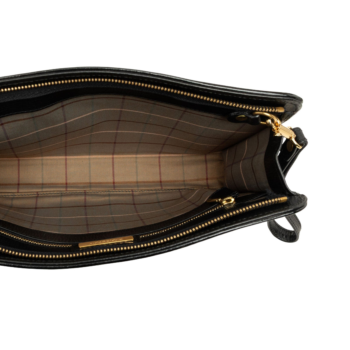 Burberry Leather Clutch — Black