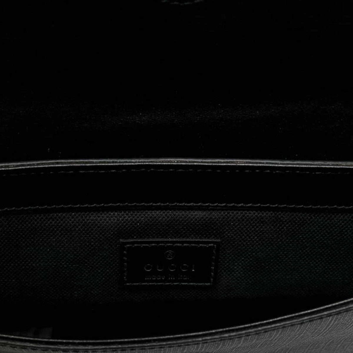 Gucci Small GG Supreme Web Belt Bag — Black