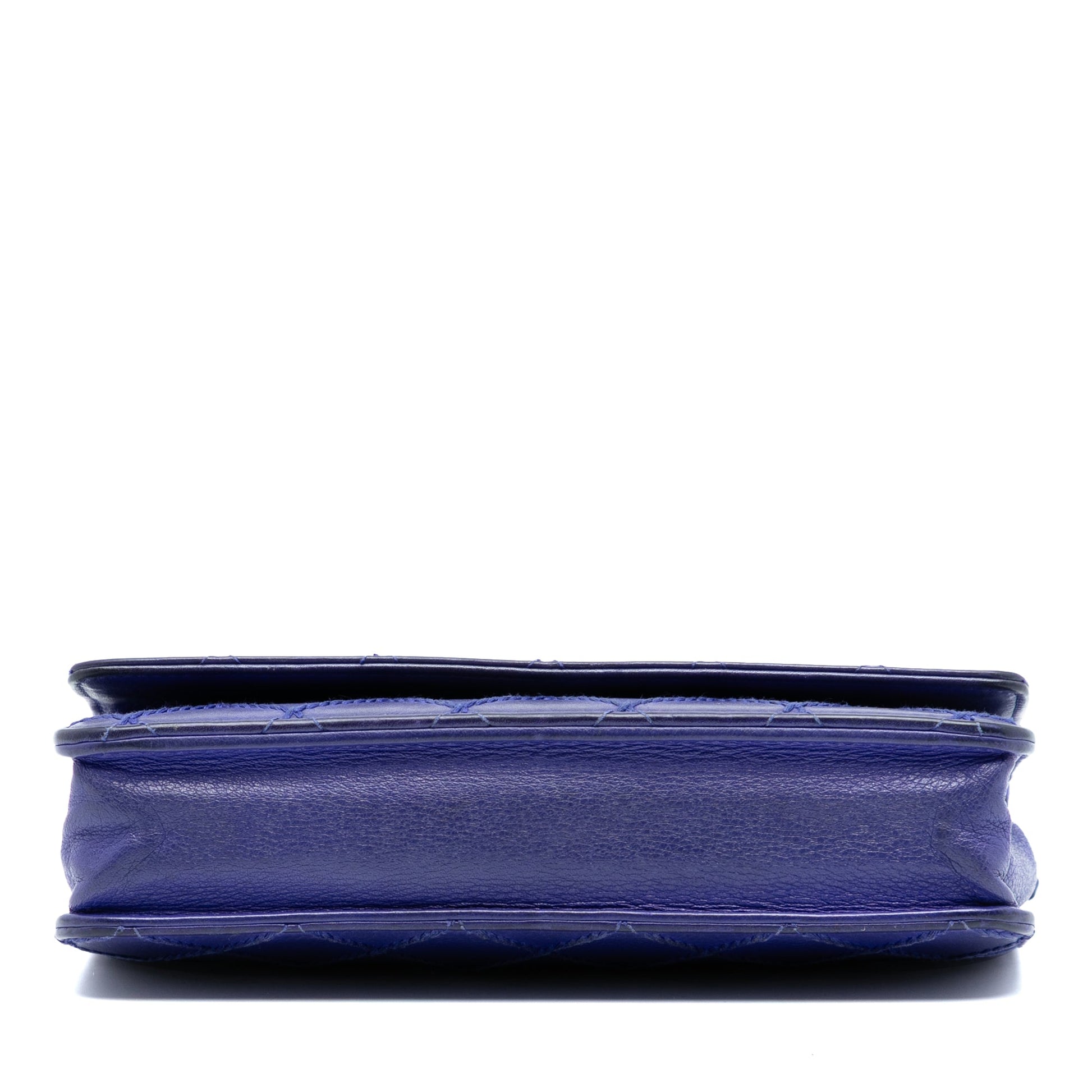 Chanel CC Quilted Calfskin Fancy Wallet On Chain