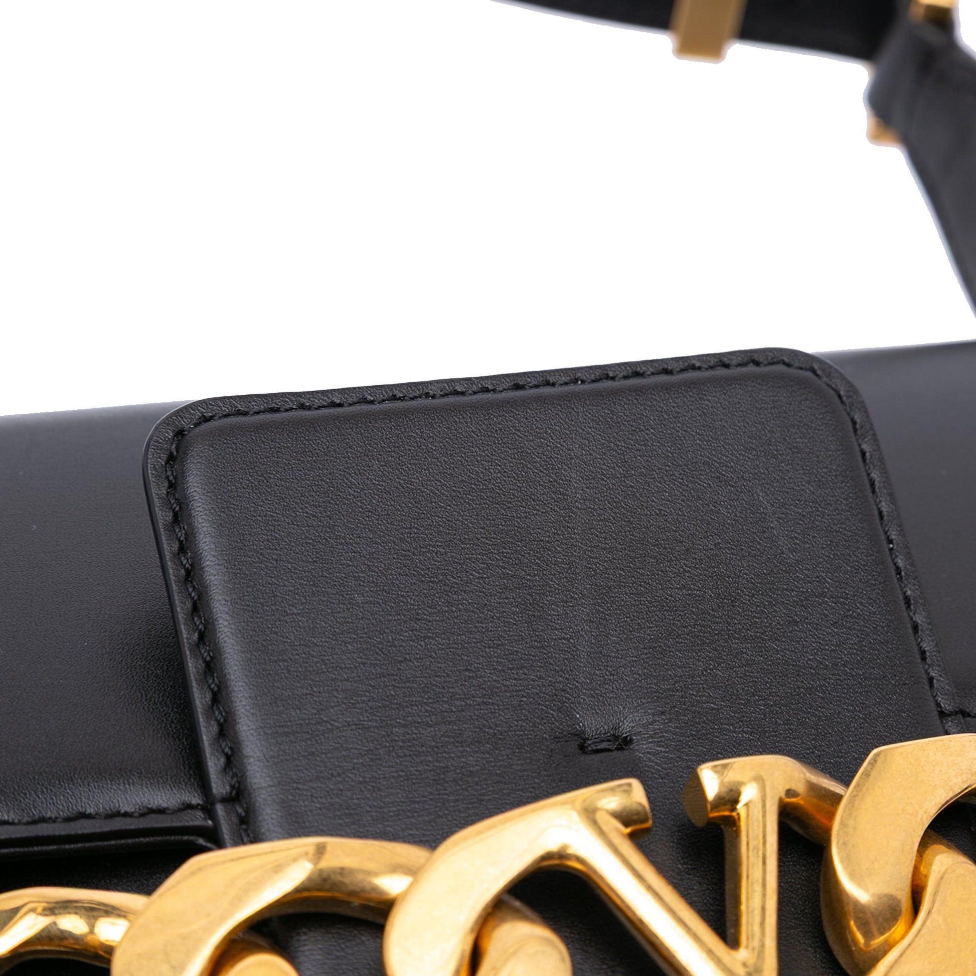 Valentino Medium Leather Vlogo Chain Shoulder Bag