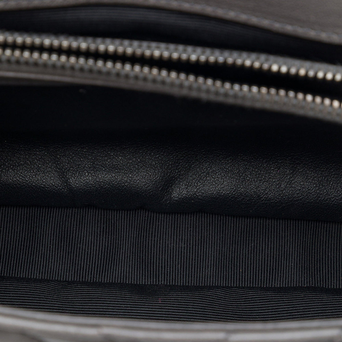 Saint Laurent Medium Chevron Sheepskin Monogram College Satchel