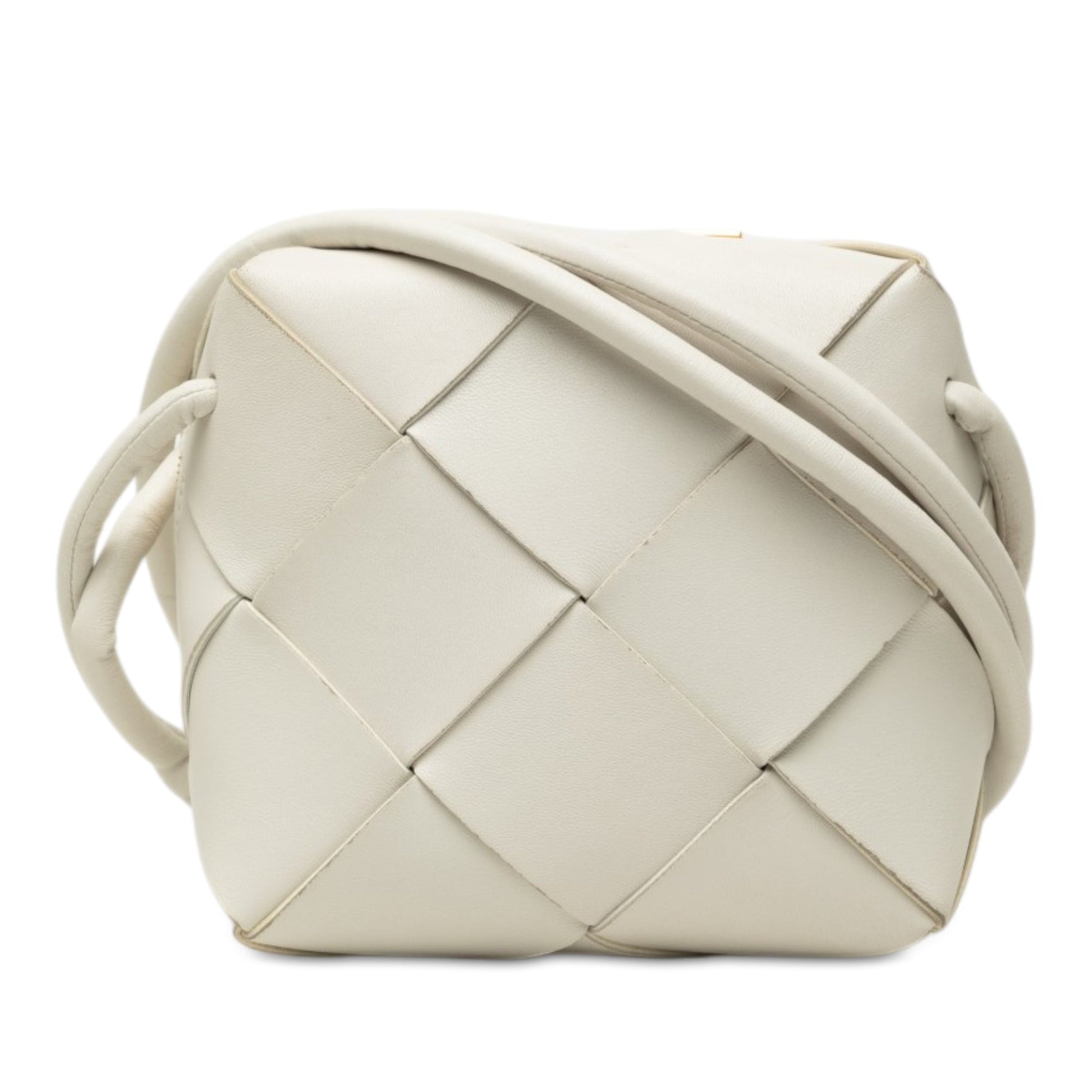 Bottega Veneta Mini Lambskin Intrecciato Cassette Camera Bag